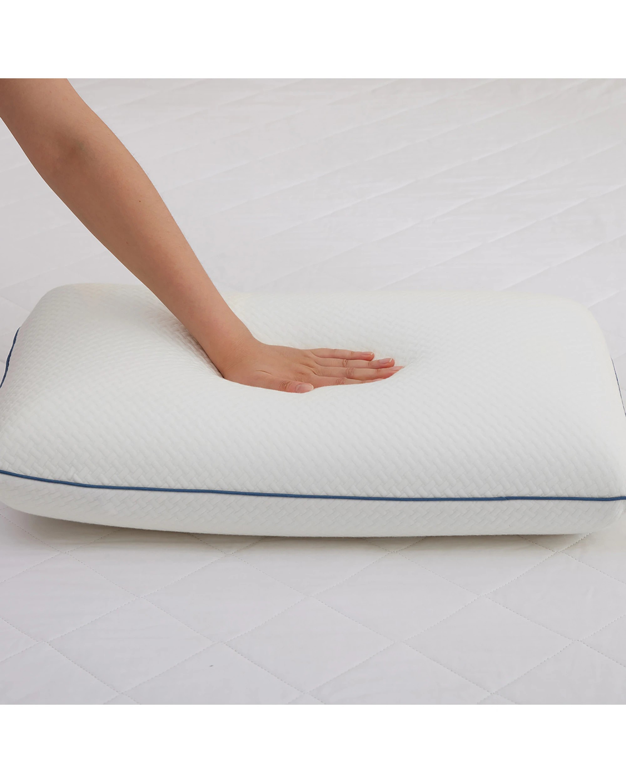 4 Dreamaker Tencel Cover Standard Memory Foam Pillow - White, 4 of 9
