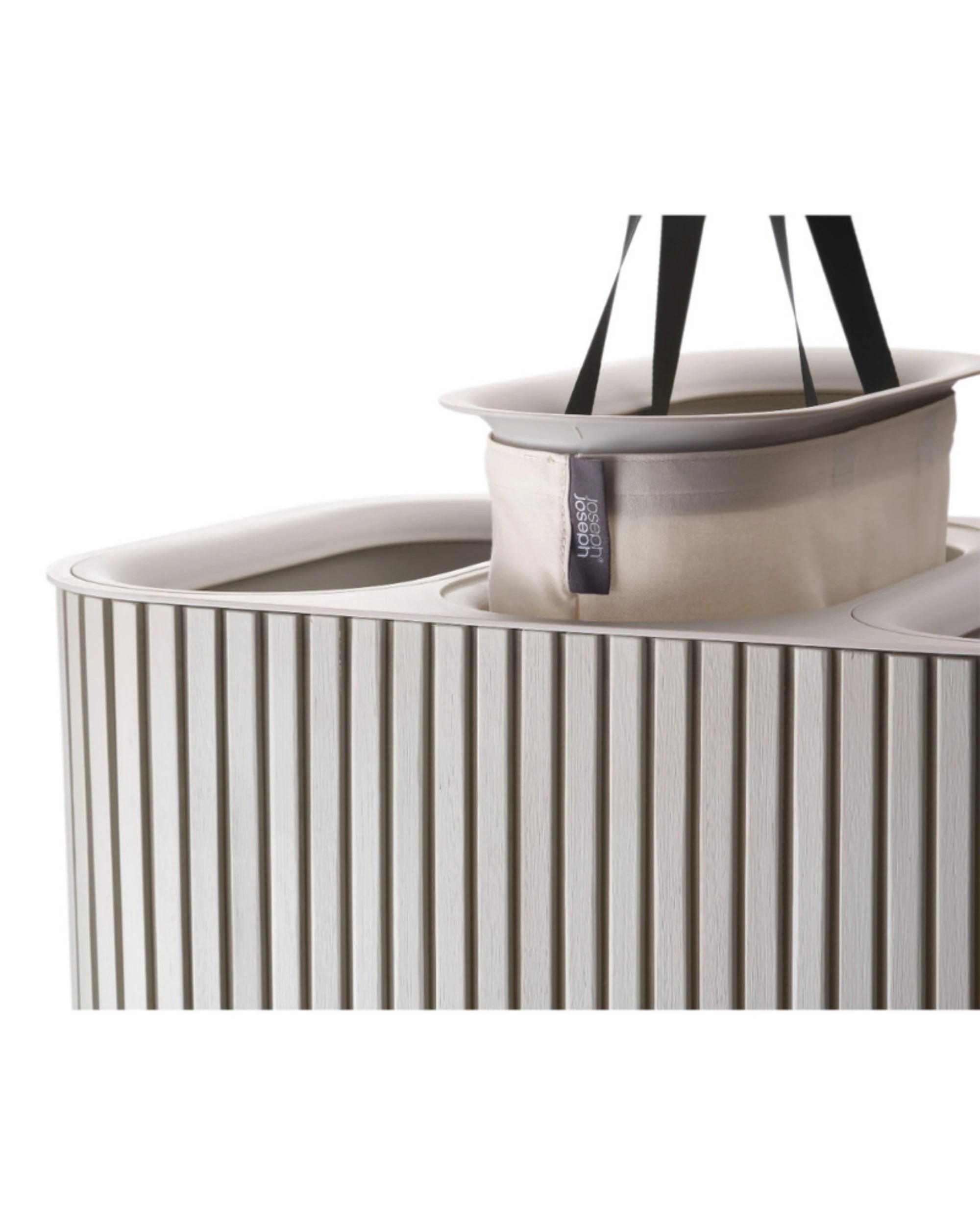 4 Joseph Joseph Tota Trio Luxe 90L Laundry Separation Basket Ecru, 4 of 7