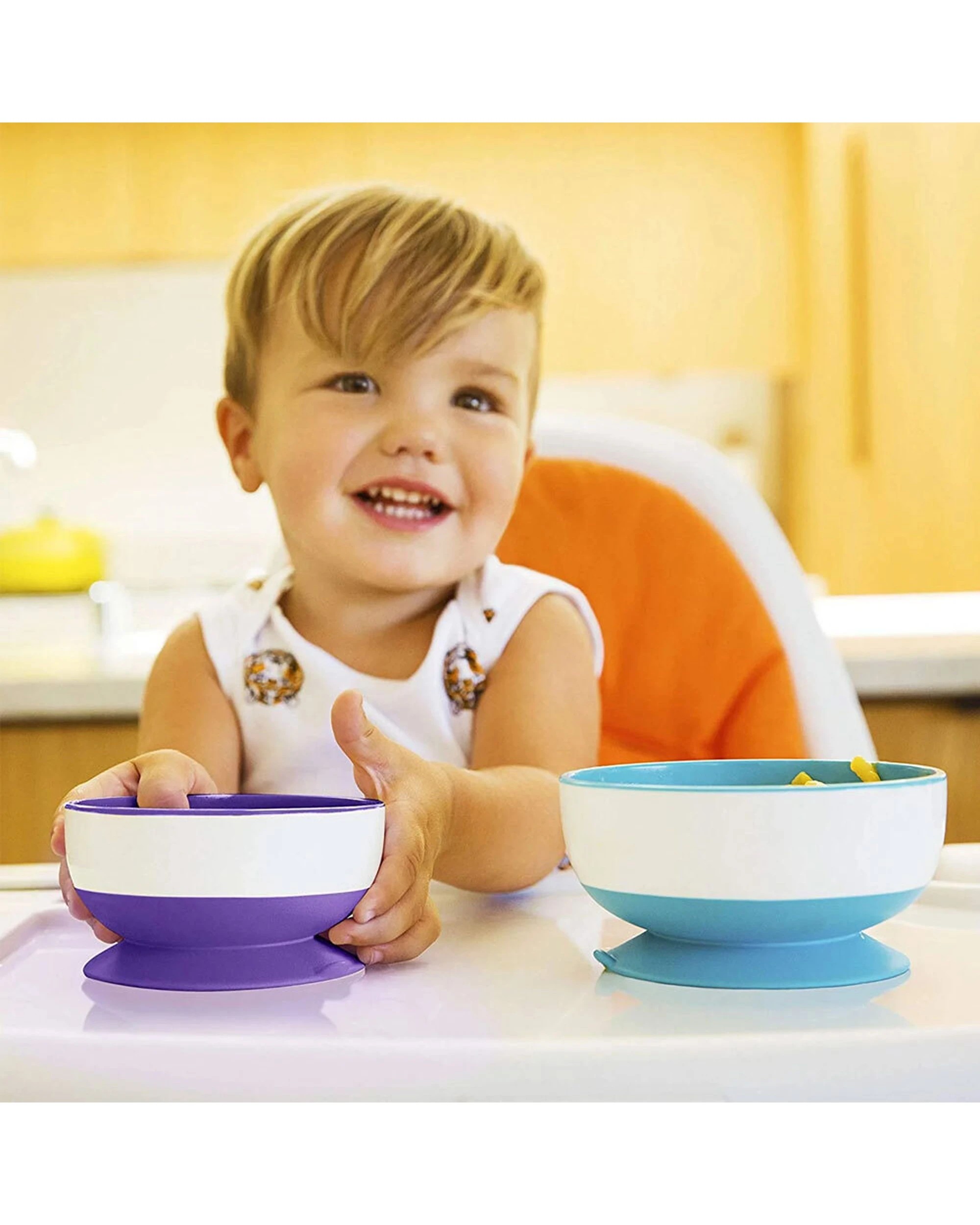 3 Munchkin Stay Put Suction Bowls 3 Pack Quick Release Tab Baby 6 Months - Multi, 3 of 3
