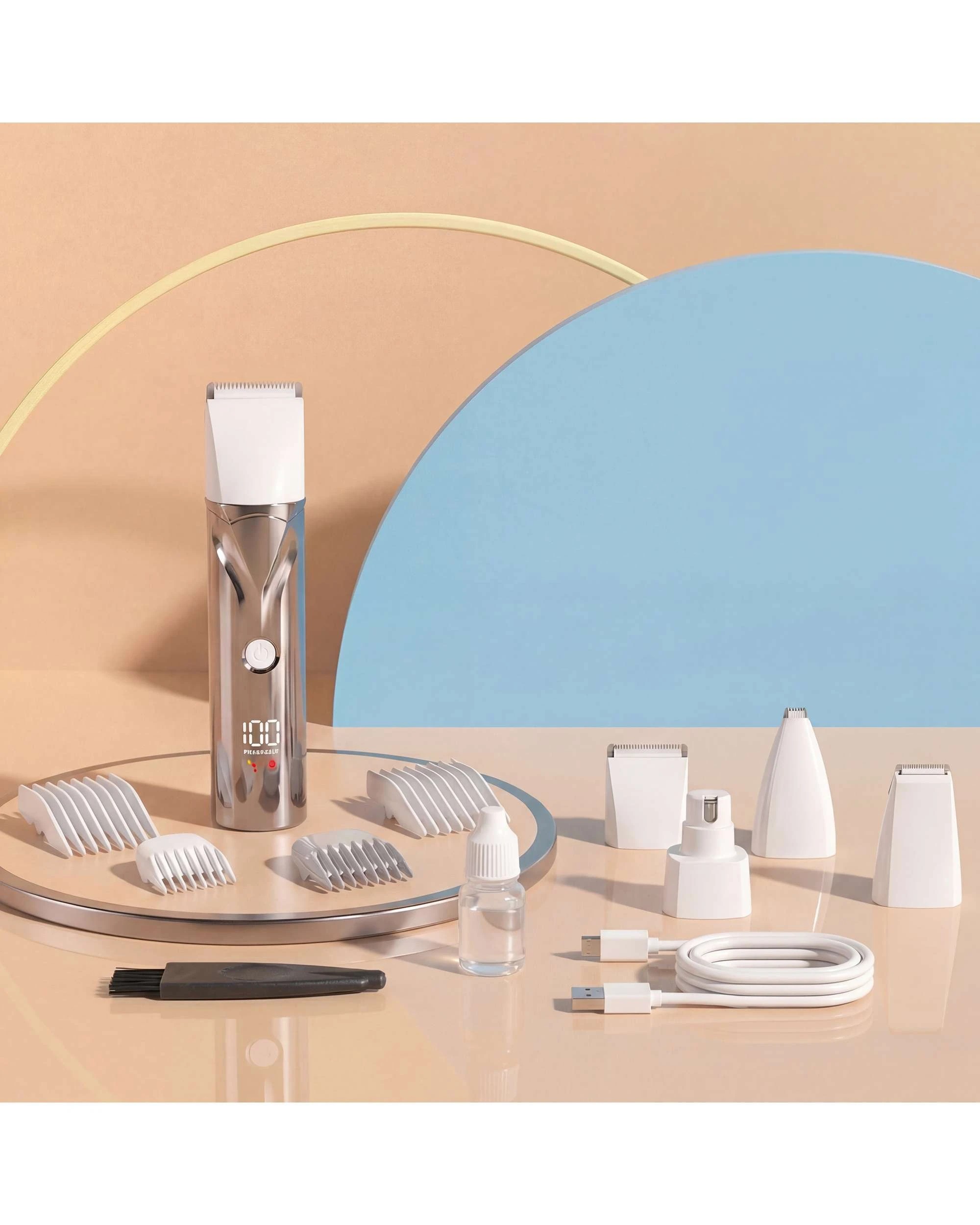 2 Advwin Dog Cat Clipper Kit Dog Hair Trimmer Pet Nail Grinder, 2 of 8