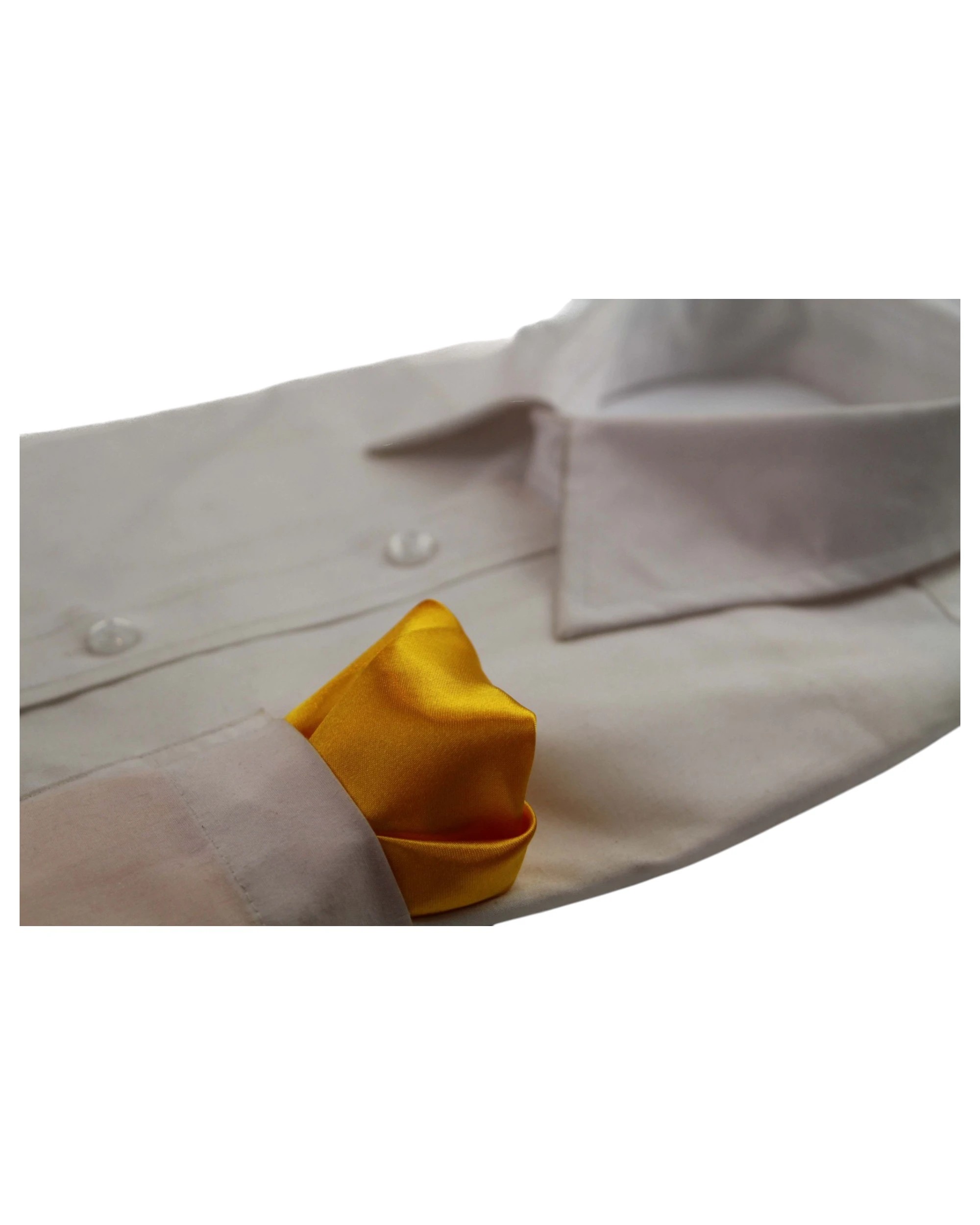 3 Zasel Mens Pocket Square - Yellow - Yellow, 3 of 3