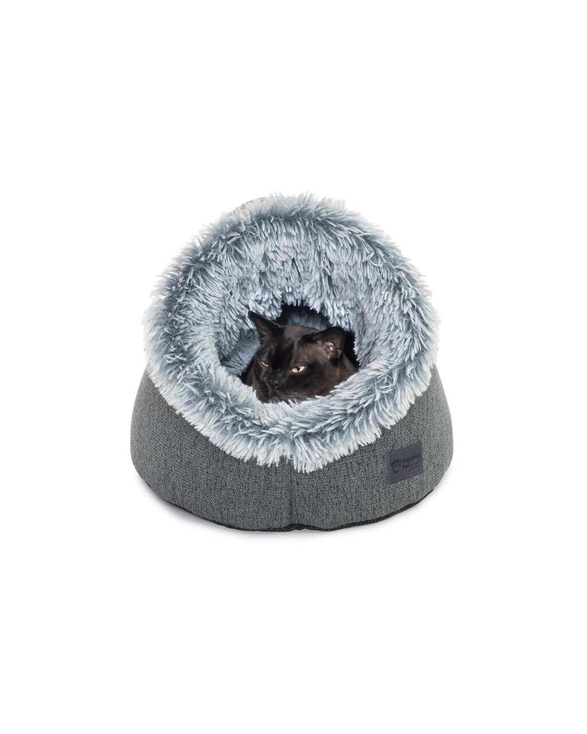 10 Superior Pet Calming Pet Dome for Cats & Small Dogs Aspen Faux Fur, 10 of 10