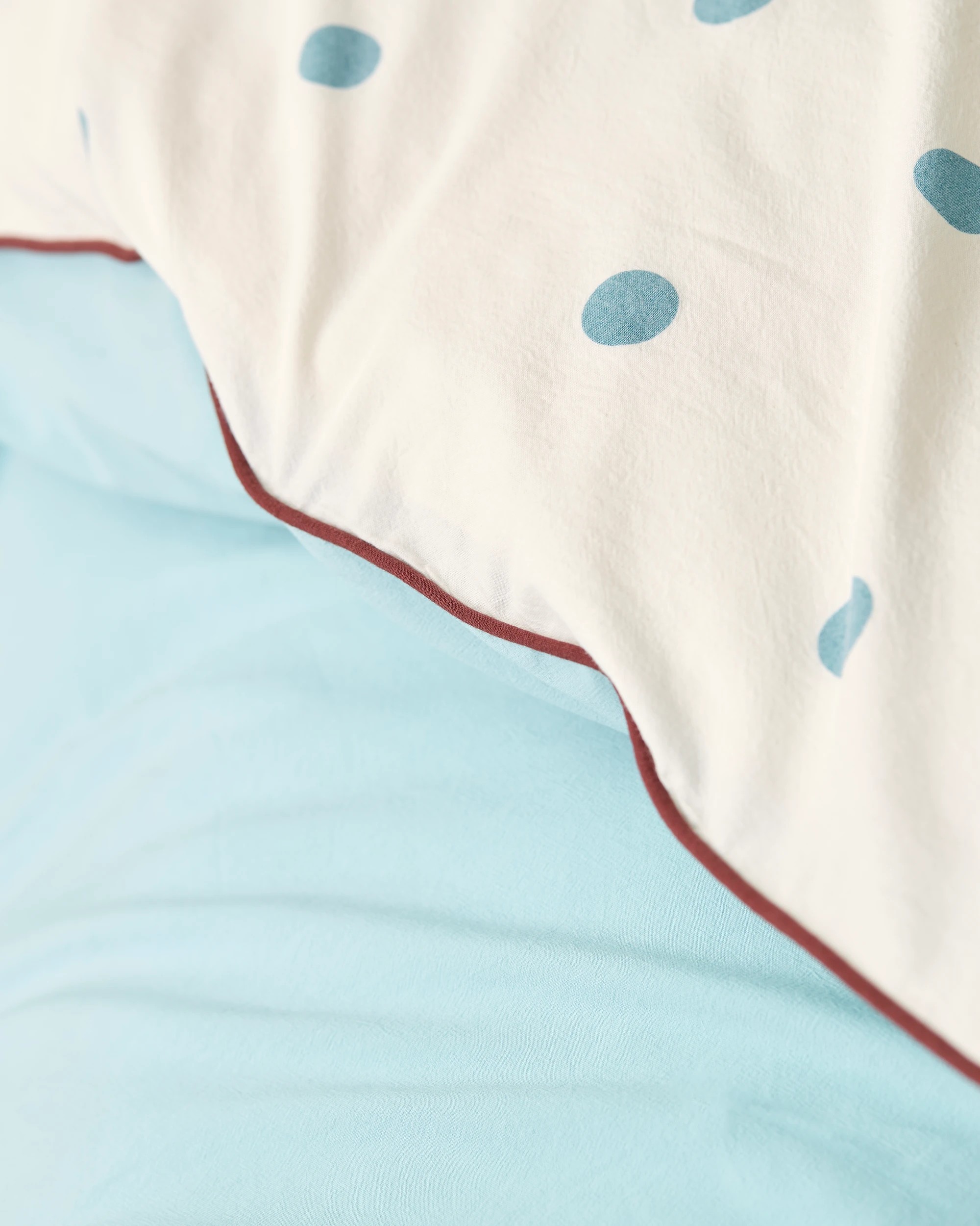 7 Arlo Polka Dot Stonewash Cotton Quilt Cover Set - Super King Bed - Blue, 7 of 10
