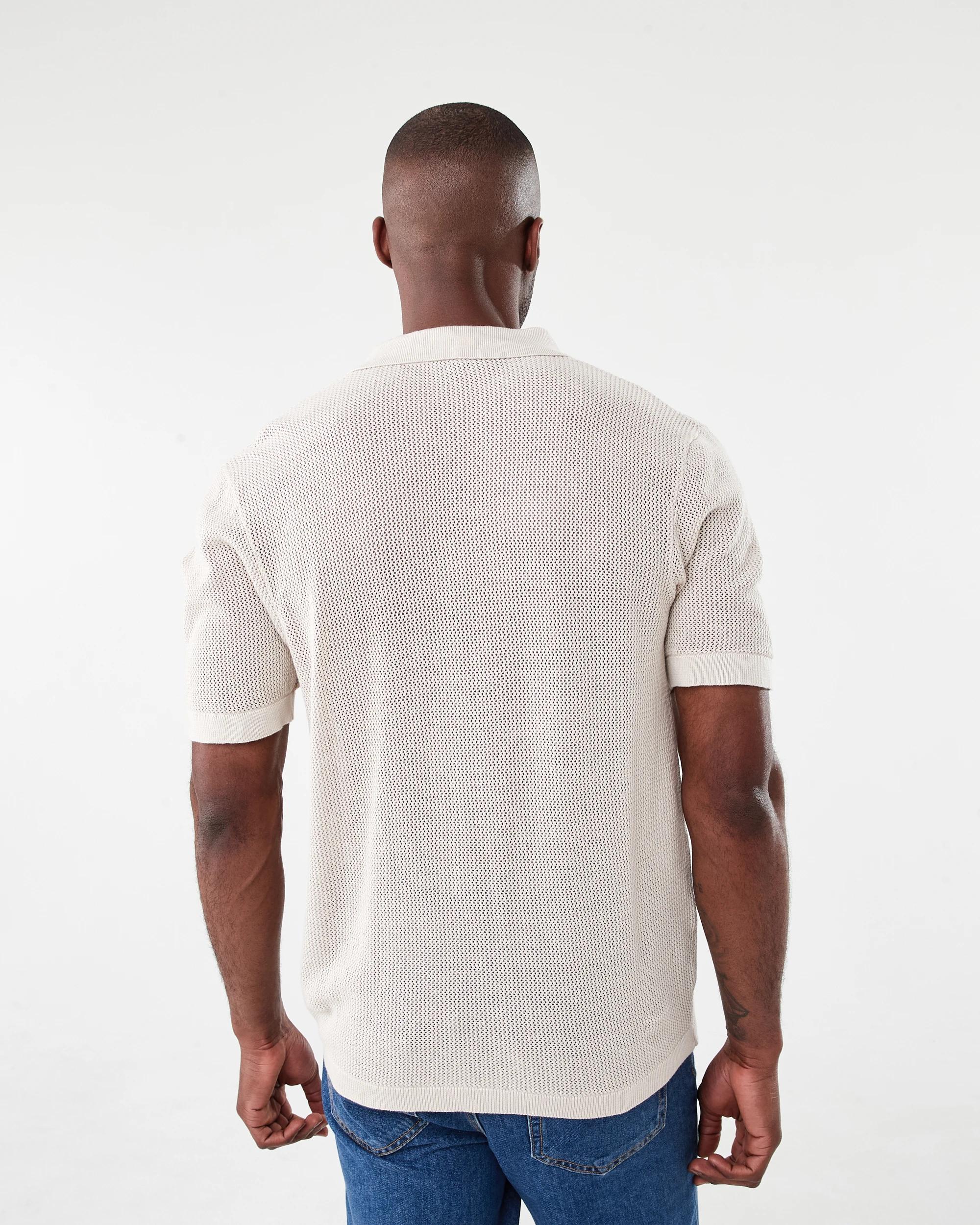 3 Short Sleeve True Knit Shirt Bge Dune, 3 of 6