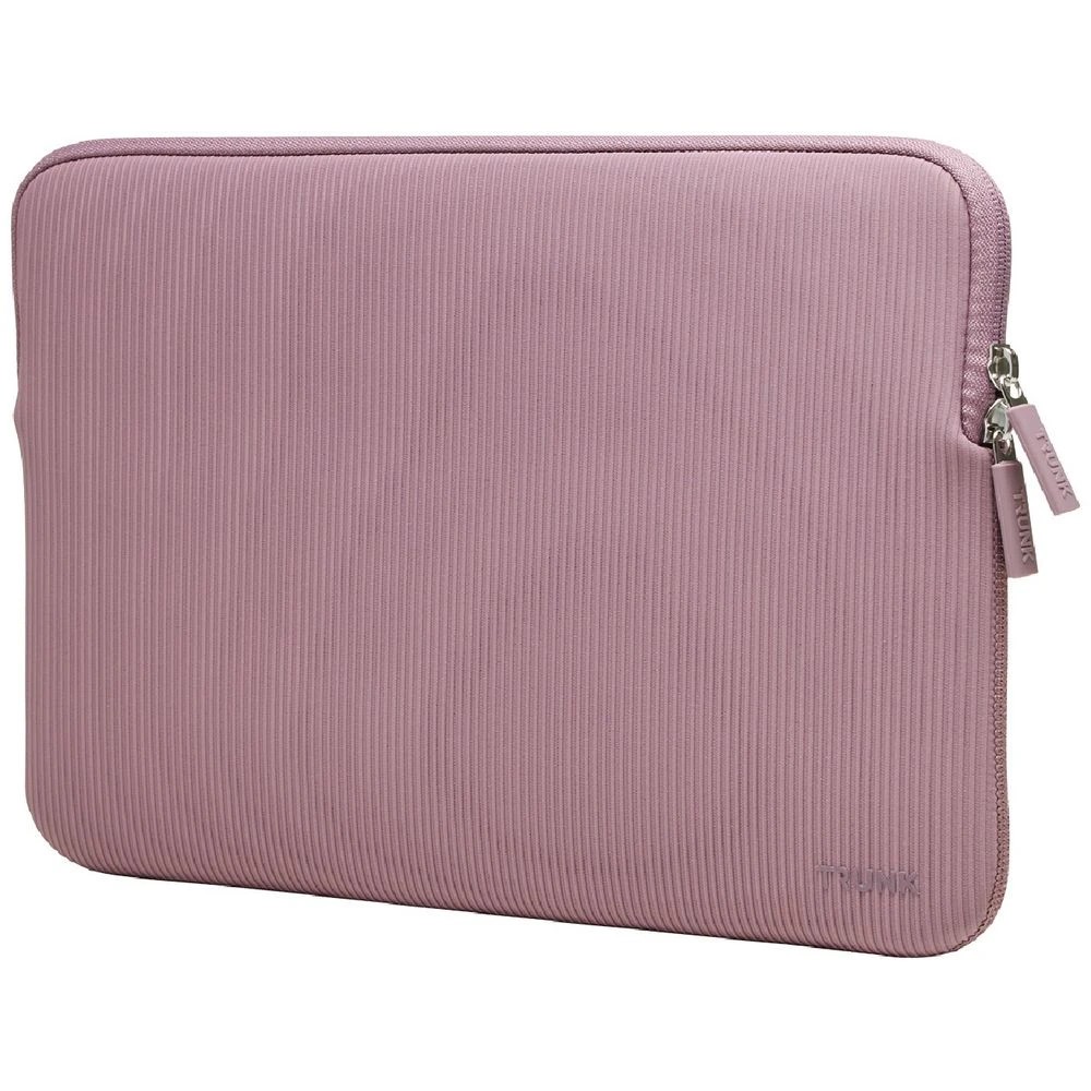 2 Trunk 13" Ribbed Velvet Laptop Sleeve Warm Rose, 2 of 3