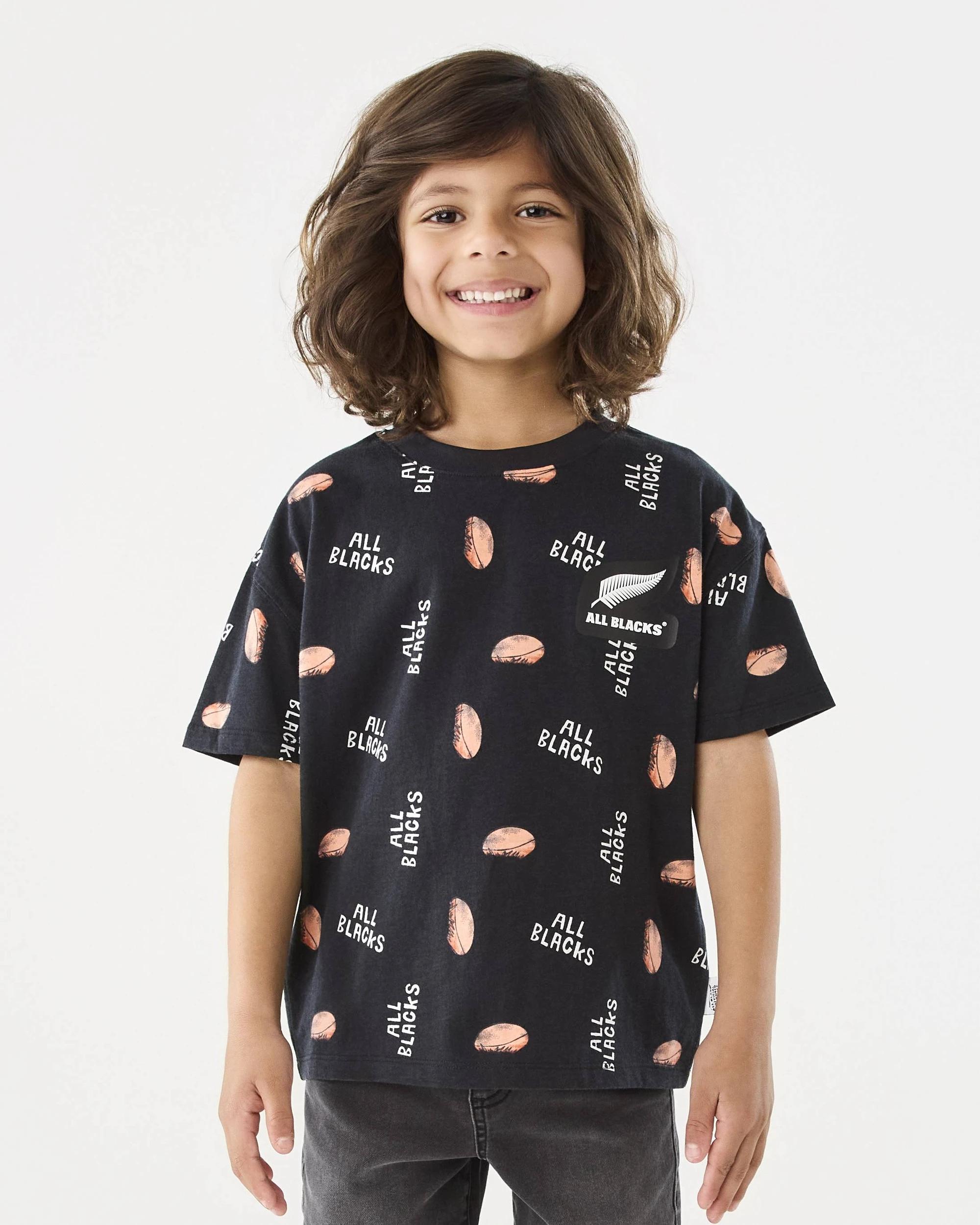 1 All Blacks Kids T-shirt Black, 1 of 8