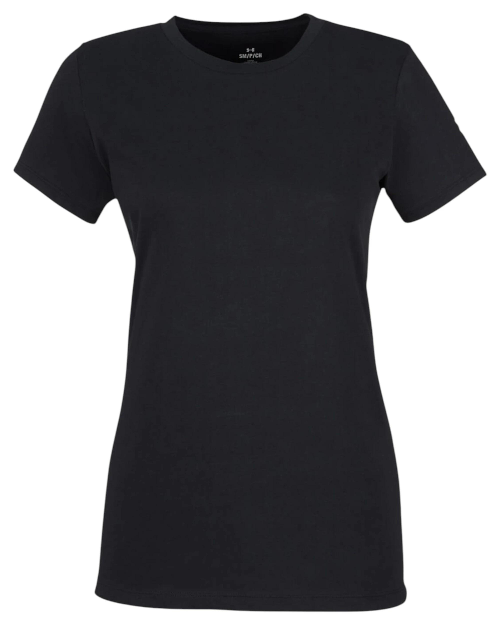 3 Under Armour 3 Pack Womens Athletic Short Sleeve Shirt BLACK, 3 of 5