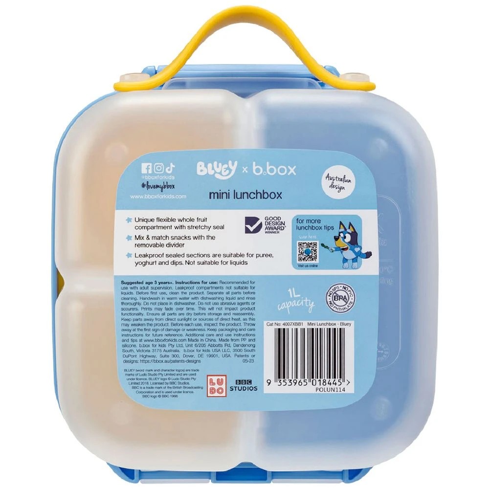 5 b.box Bluey Mini Lunchbox 1L, 5 of 5