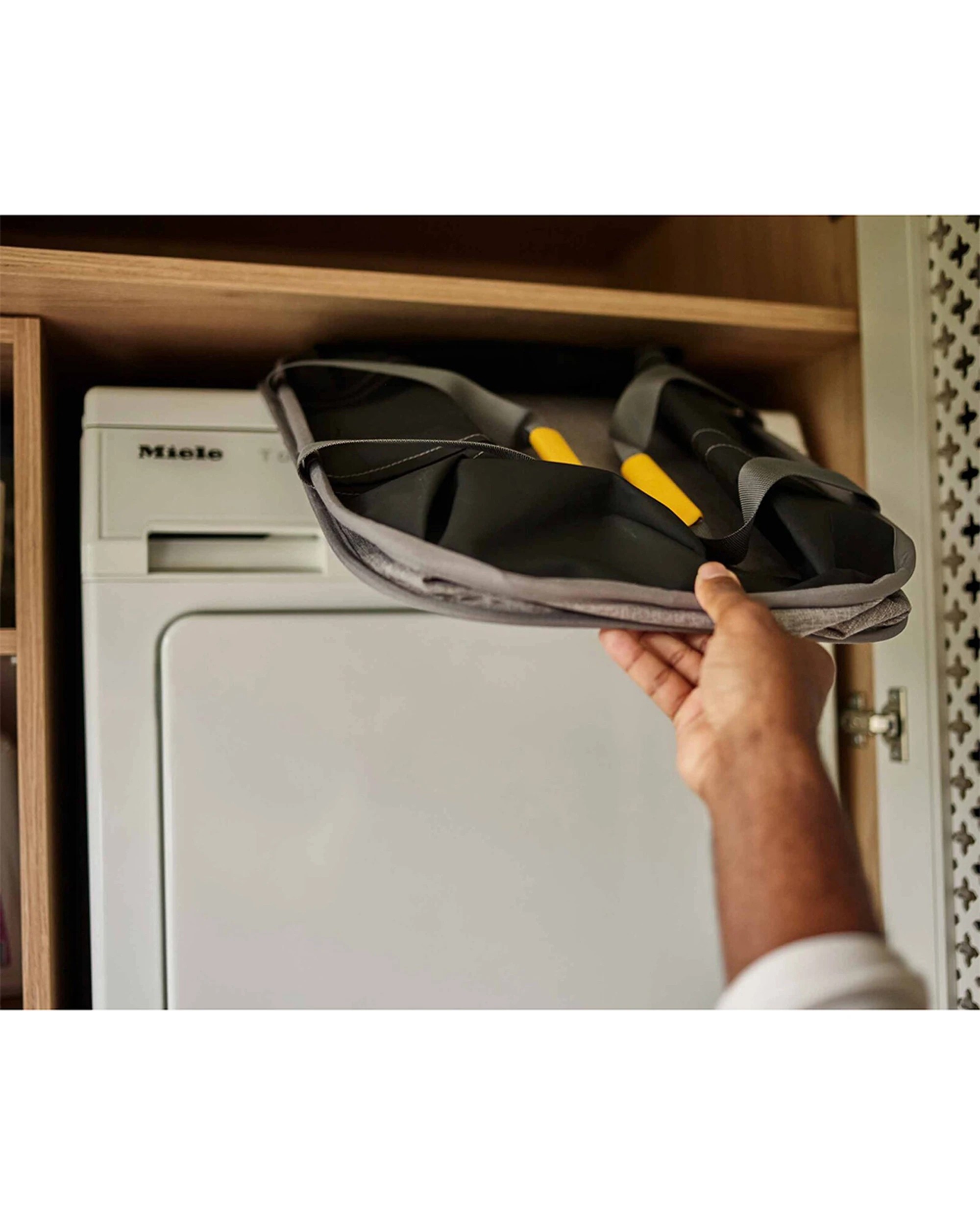 4 Joseph Joseph Hold-All Collapsible Laundry Basket Foldable Moisture Resistant - Grey, 4 of 4