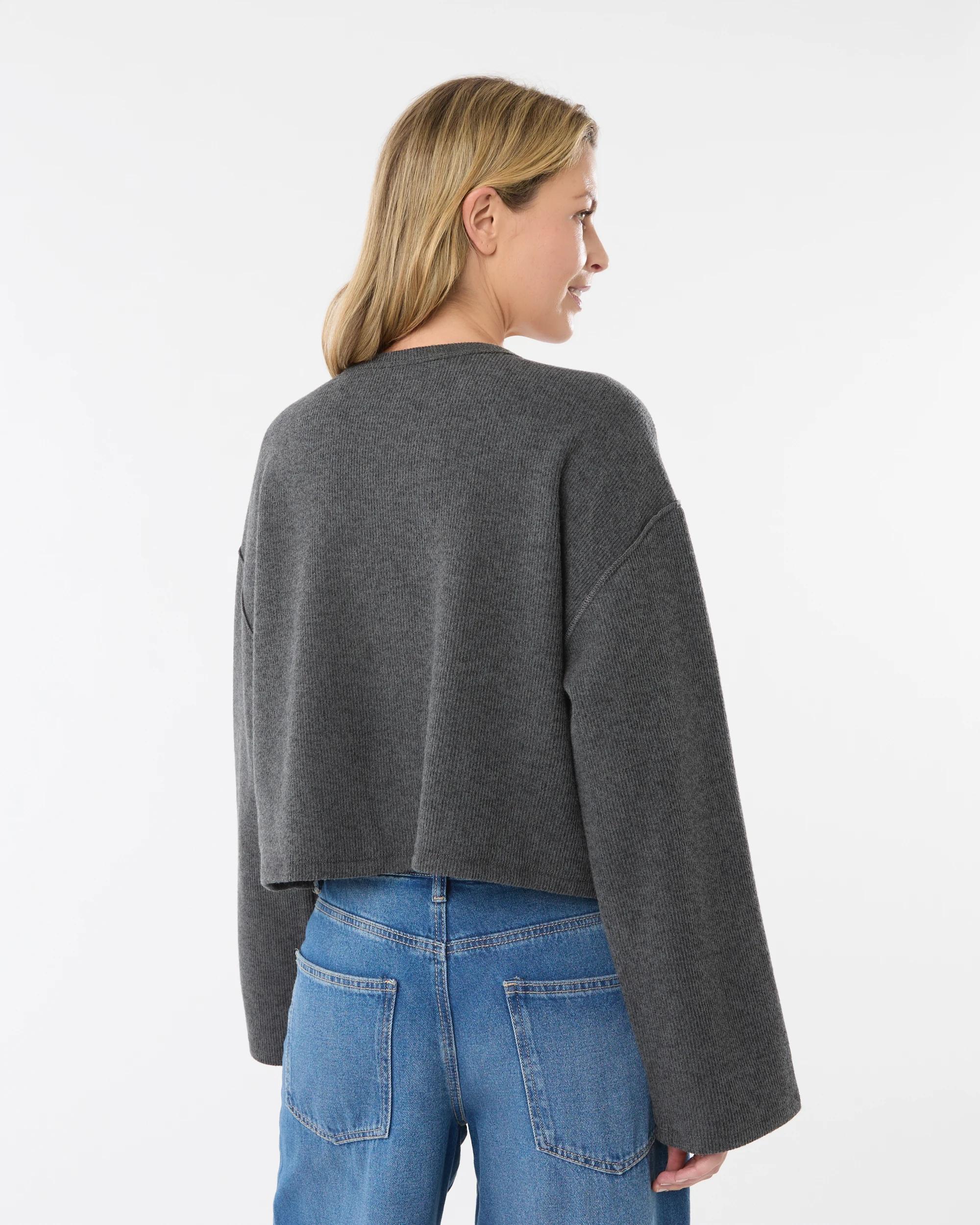 3 Long Sleeve Brushed Cardigan Shdwmarle, 3 of 7