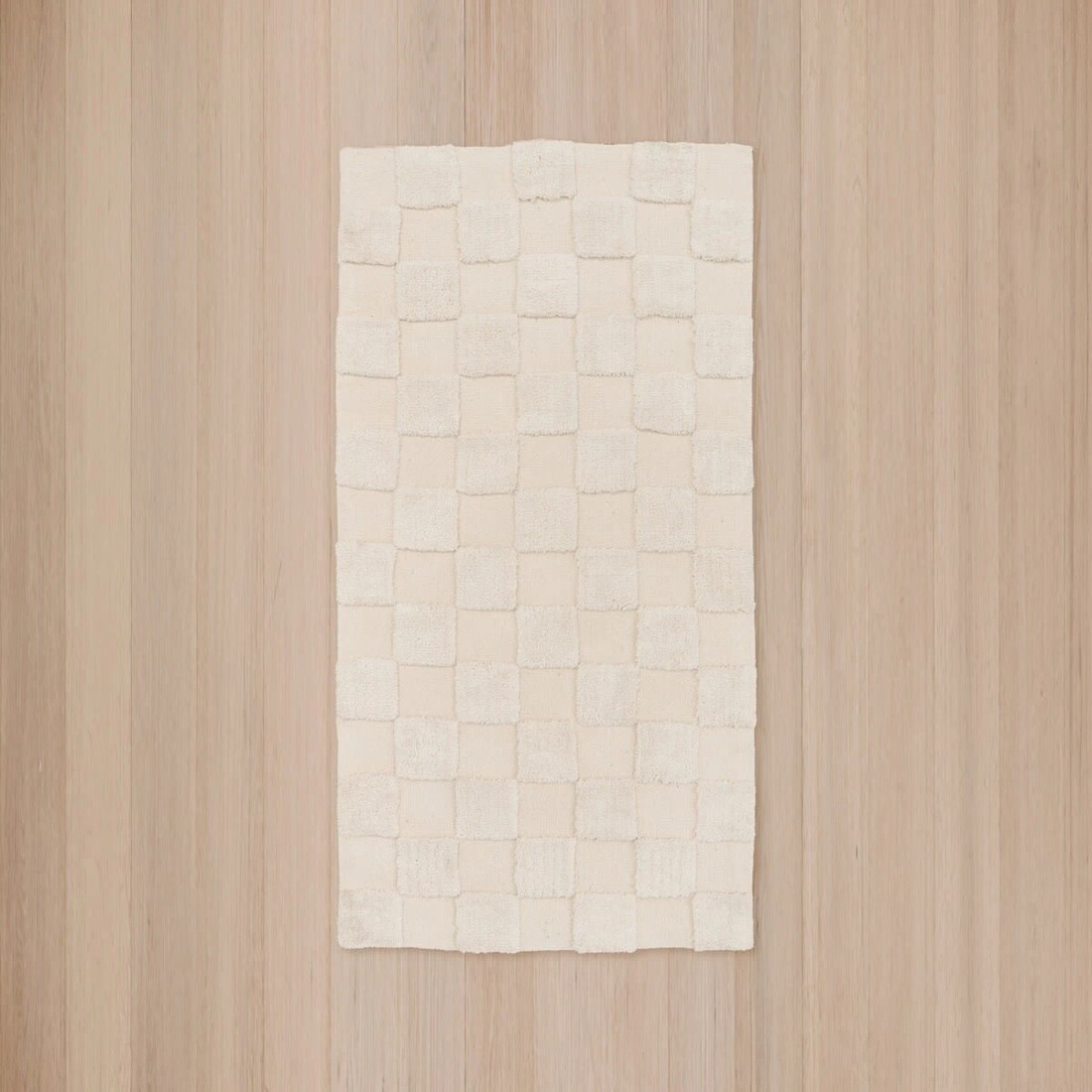 5 Check Rug - Natural, Small - 140cm x 70cm, 5 of 8