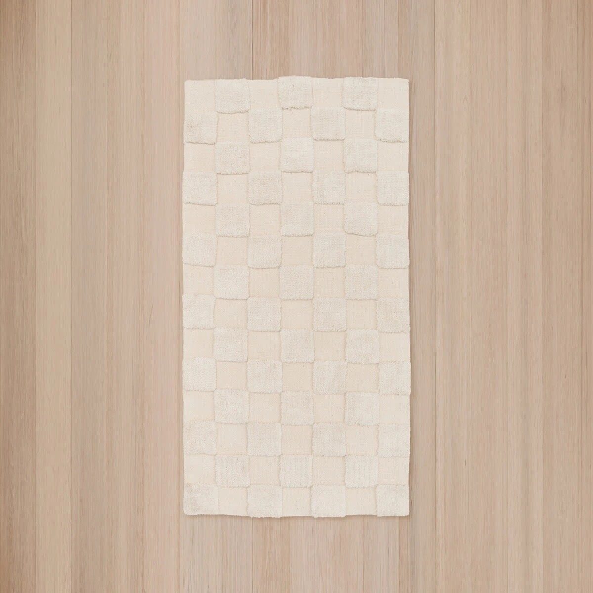 5 Check Rug - Natural, Small - 140cm x 70cm, 5 of 8