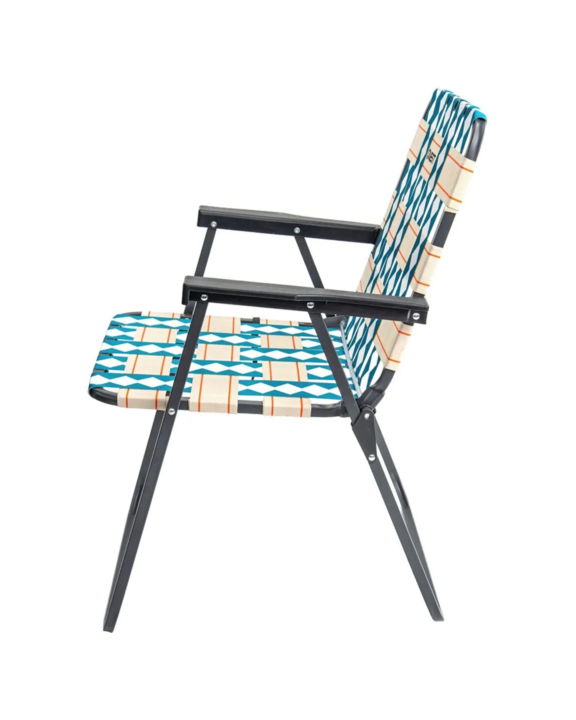 4 Quest Cocomo Foldable Beach Mid Chair With Armrests Steel Frame 110kg - Multi, 4 of 5