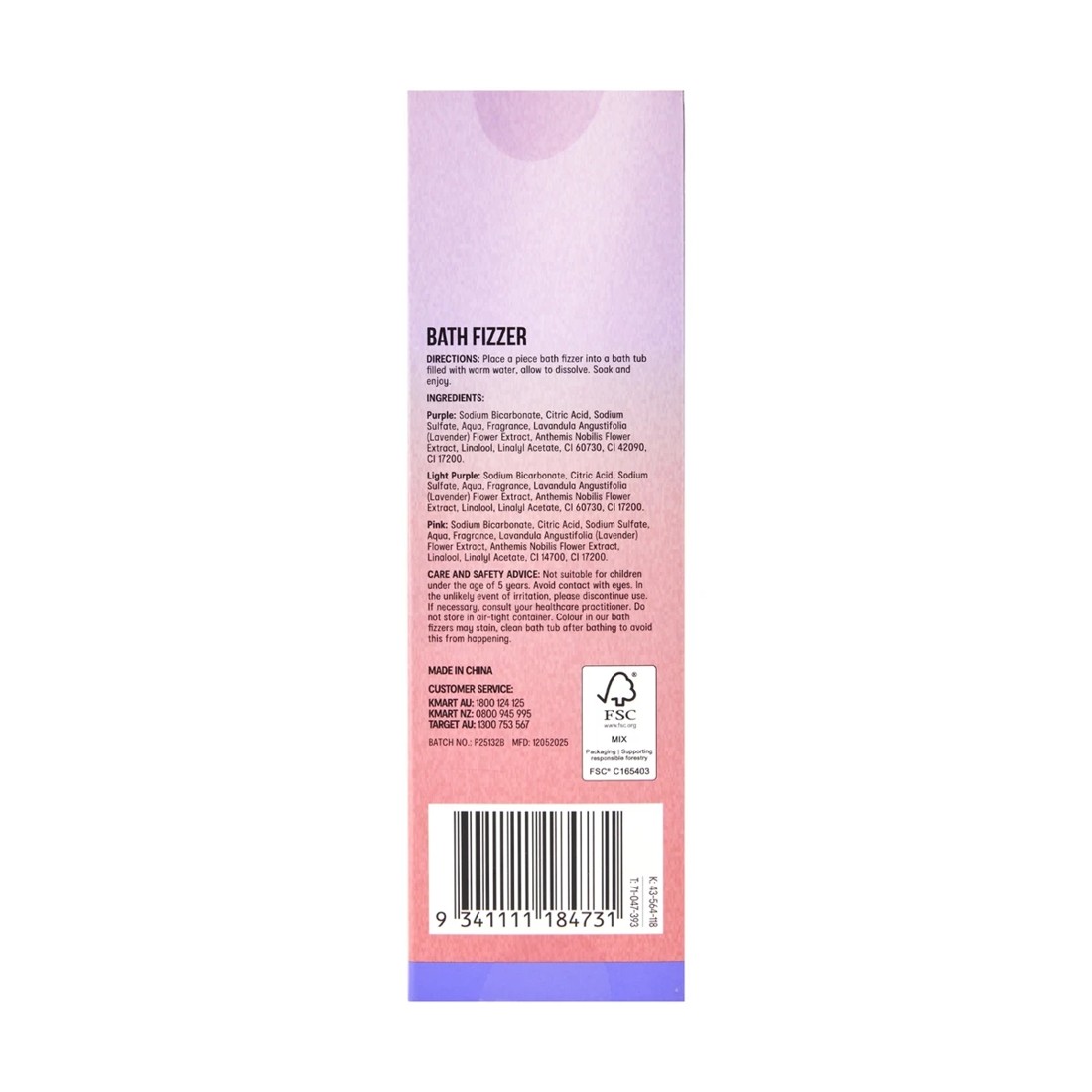 4 OXX Bodycare Good Night Bath Fizzer - Lavender and Chamomile, 4 of 4