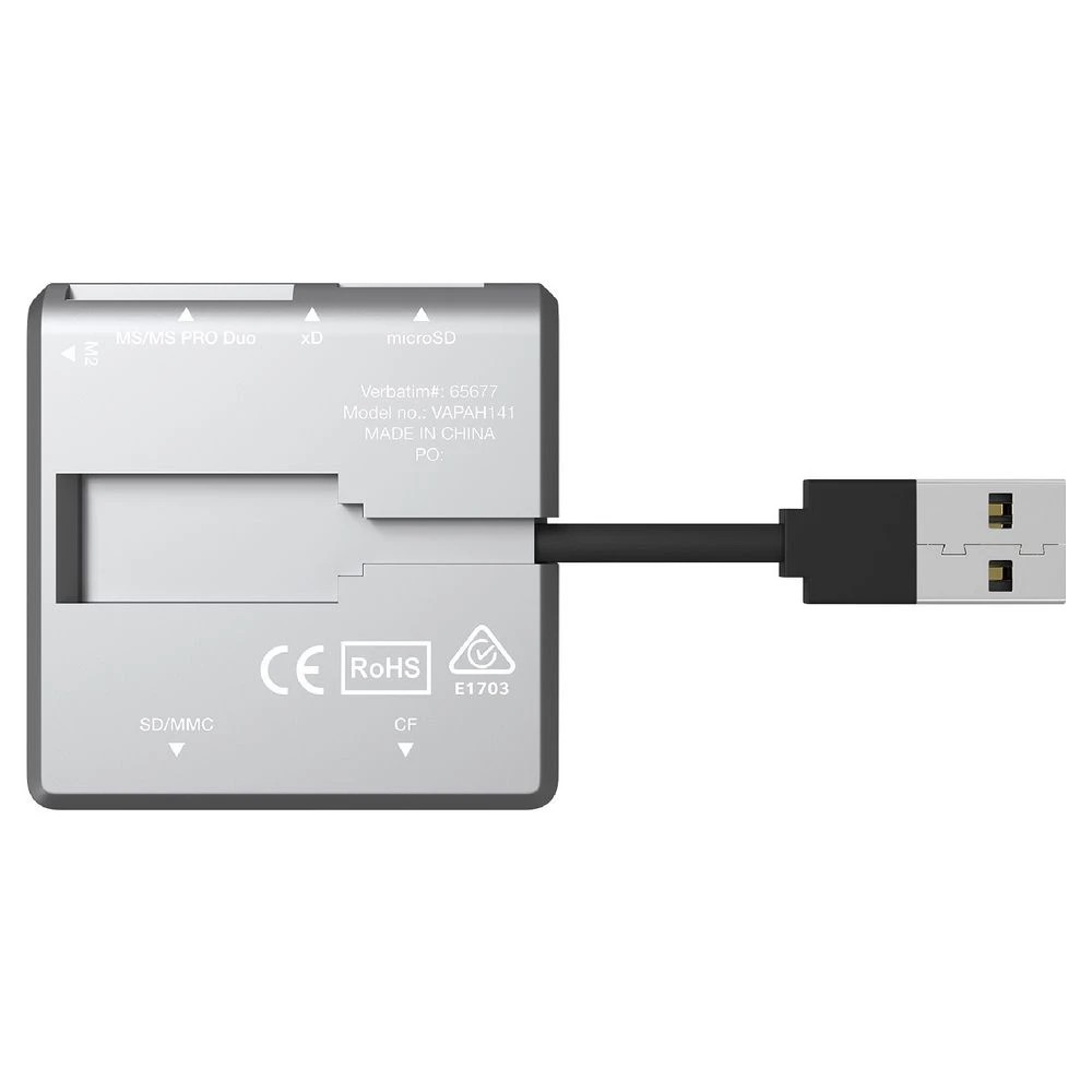 2 Verbatim USB 2.0 All-in-one Card Reader, 2 of 6