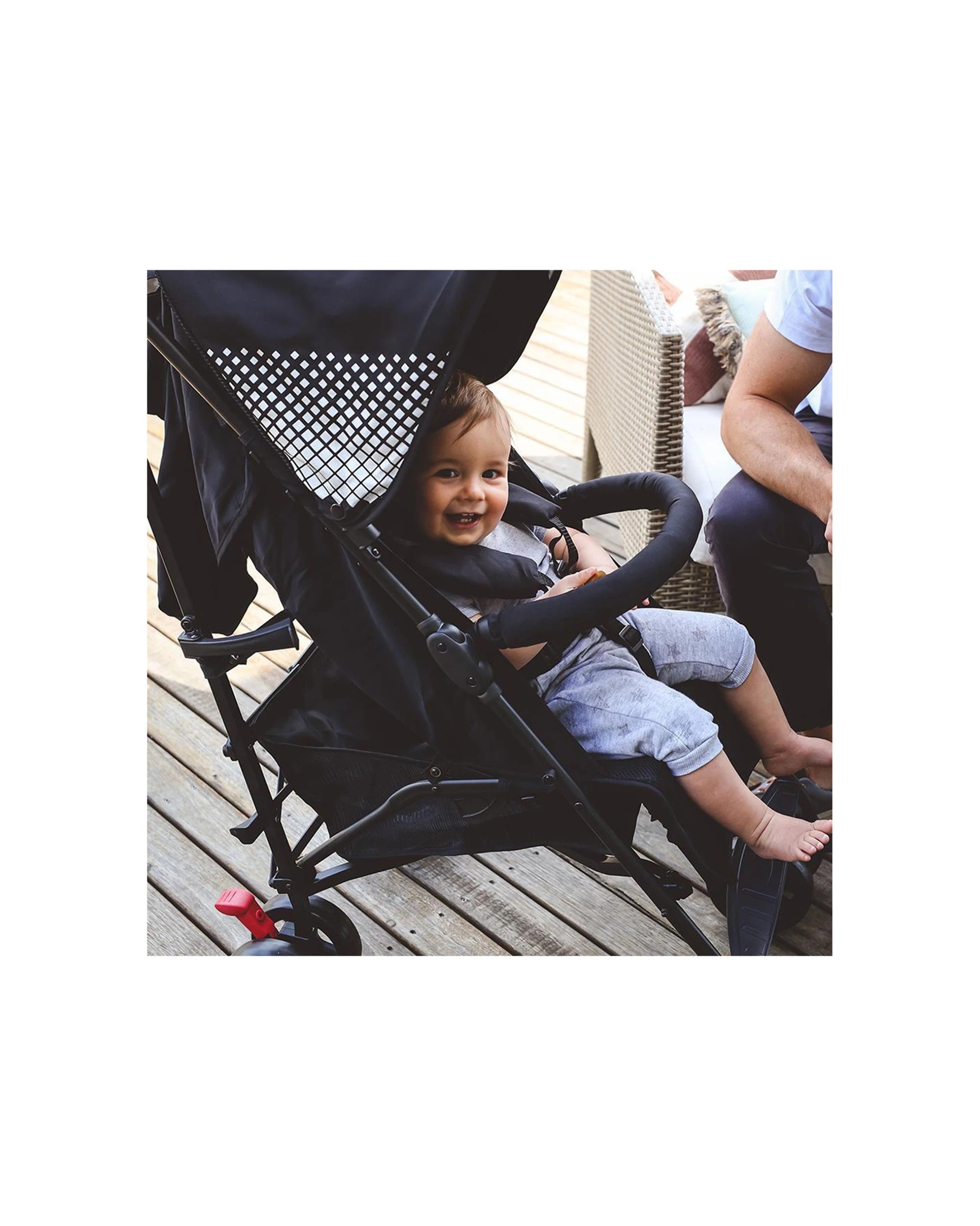 5 Bebe Care Mira DLX Stroller Lightweight 4 Position Recline Birth-36 Months - Black, 5 of 7