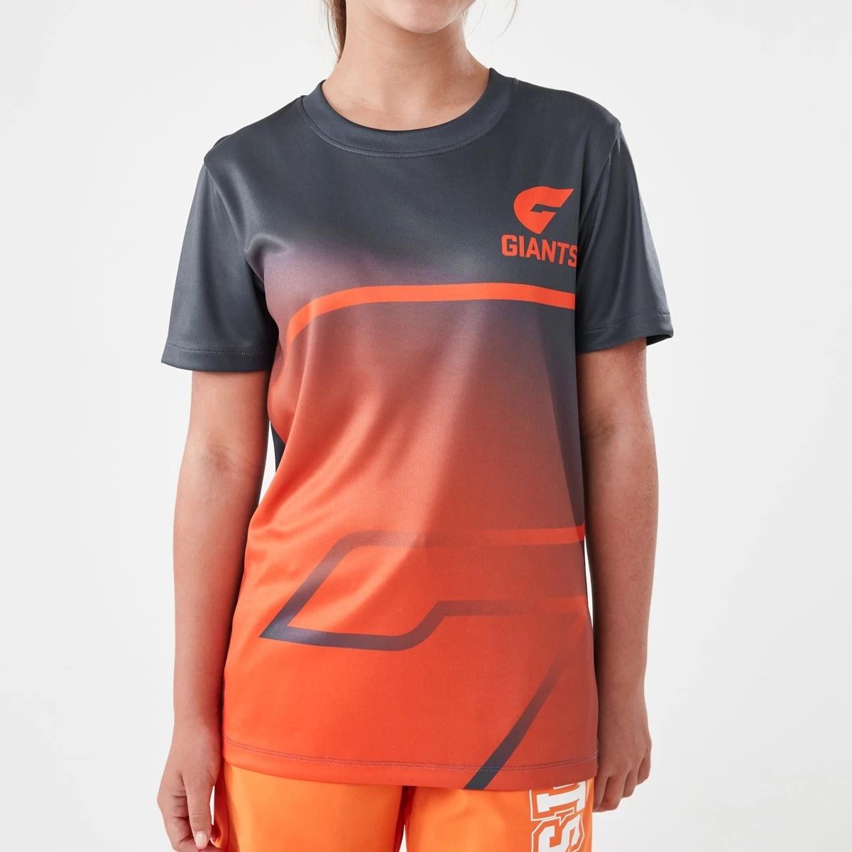 6 Official AFL Kids Training T-shirt Gws Giants, 6 of 10