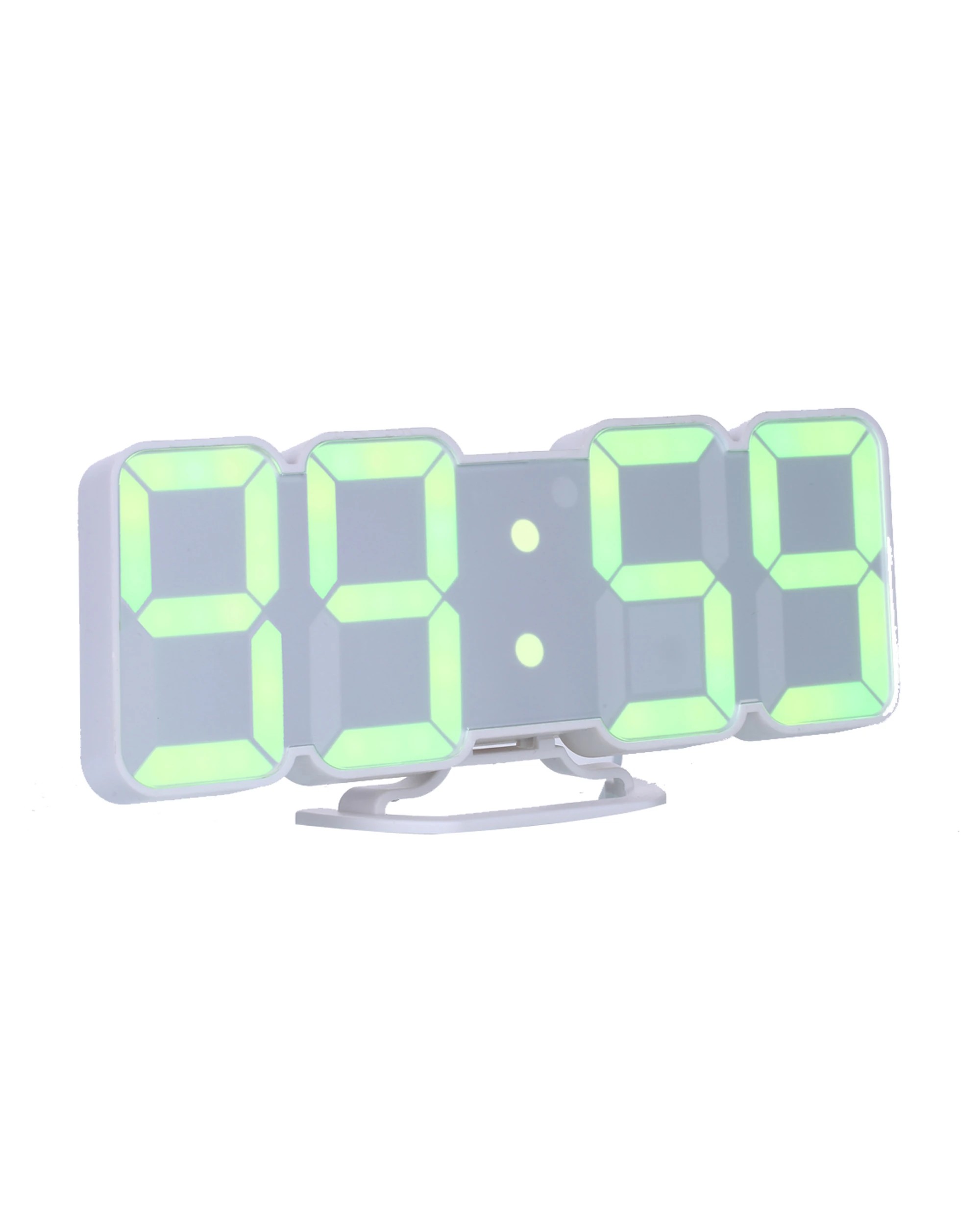 2 TODO LED Digital Alarm Clock 115 Colour Display USB Power Countdown Timer Remote - White, 2 of 3