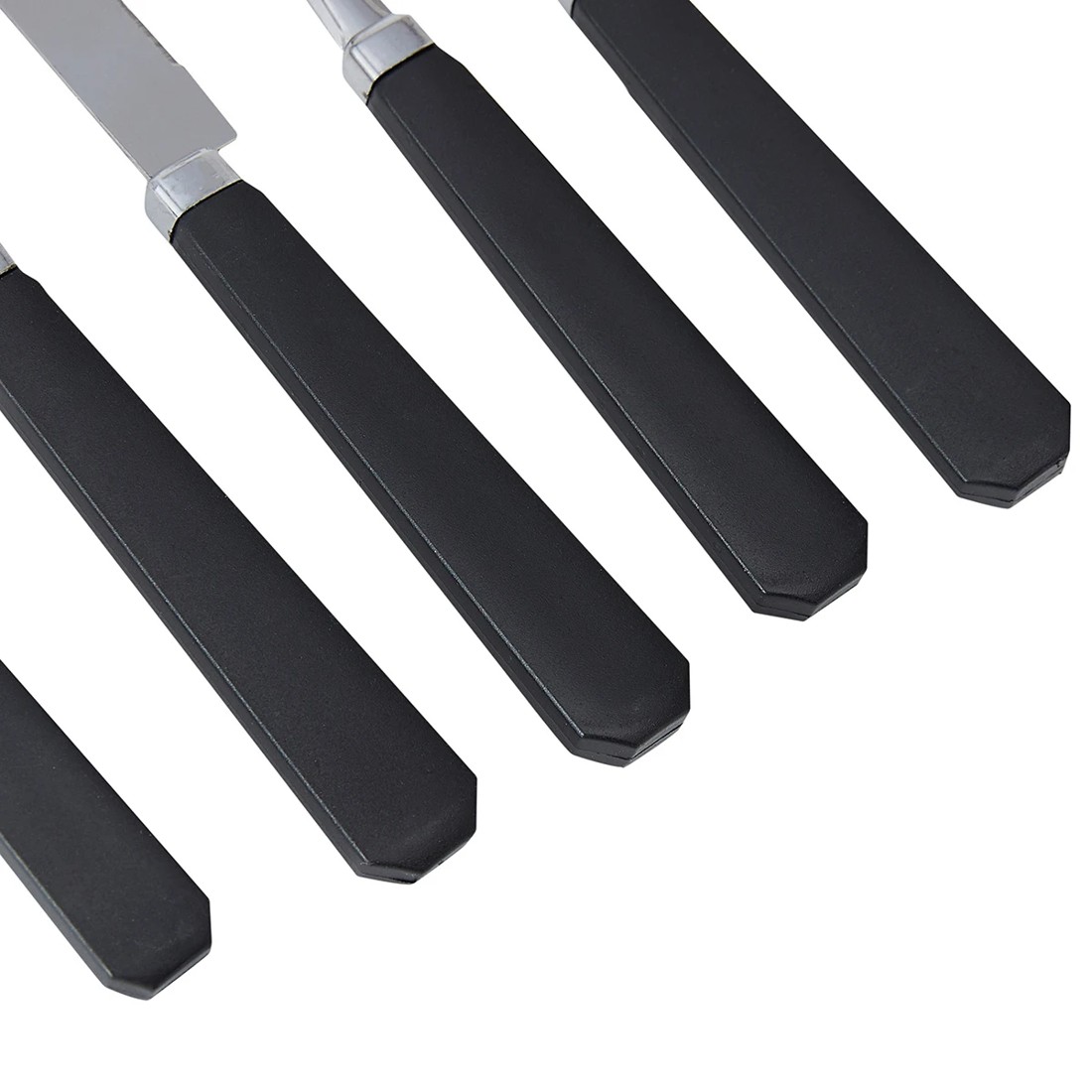 4 Black 30 Piece Cutlery Set with Caddy, 4 of 6