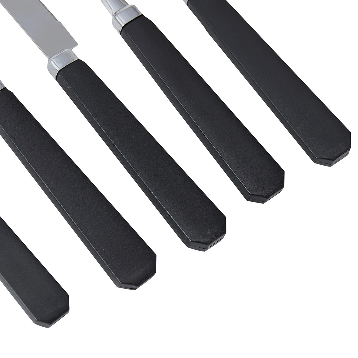 4 Black 30 Piece Cutlery Set with Caddy, 4 of 6