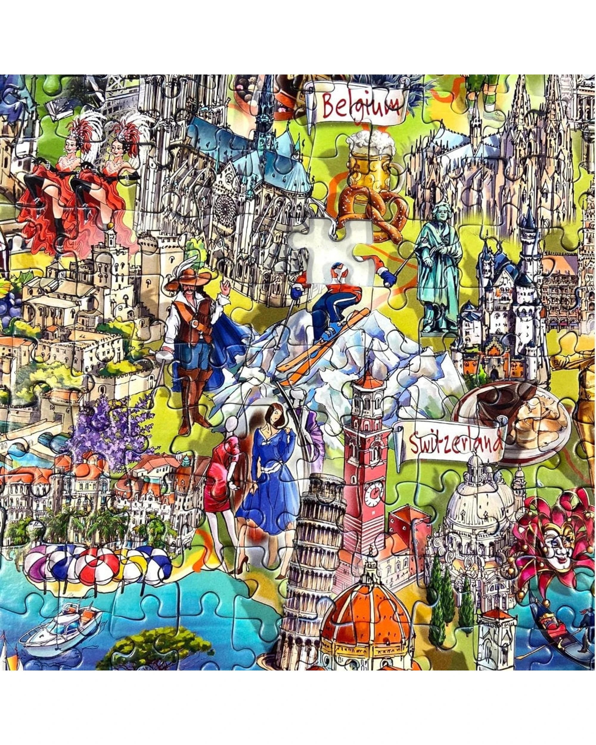 3 Gibsons Exploring Europe 1000 Piece Puzzle, 3 of 3