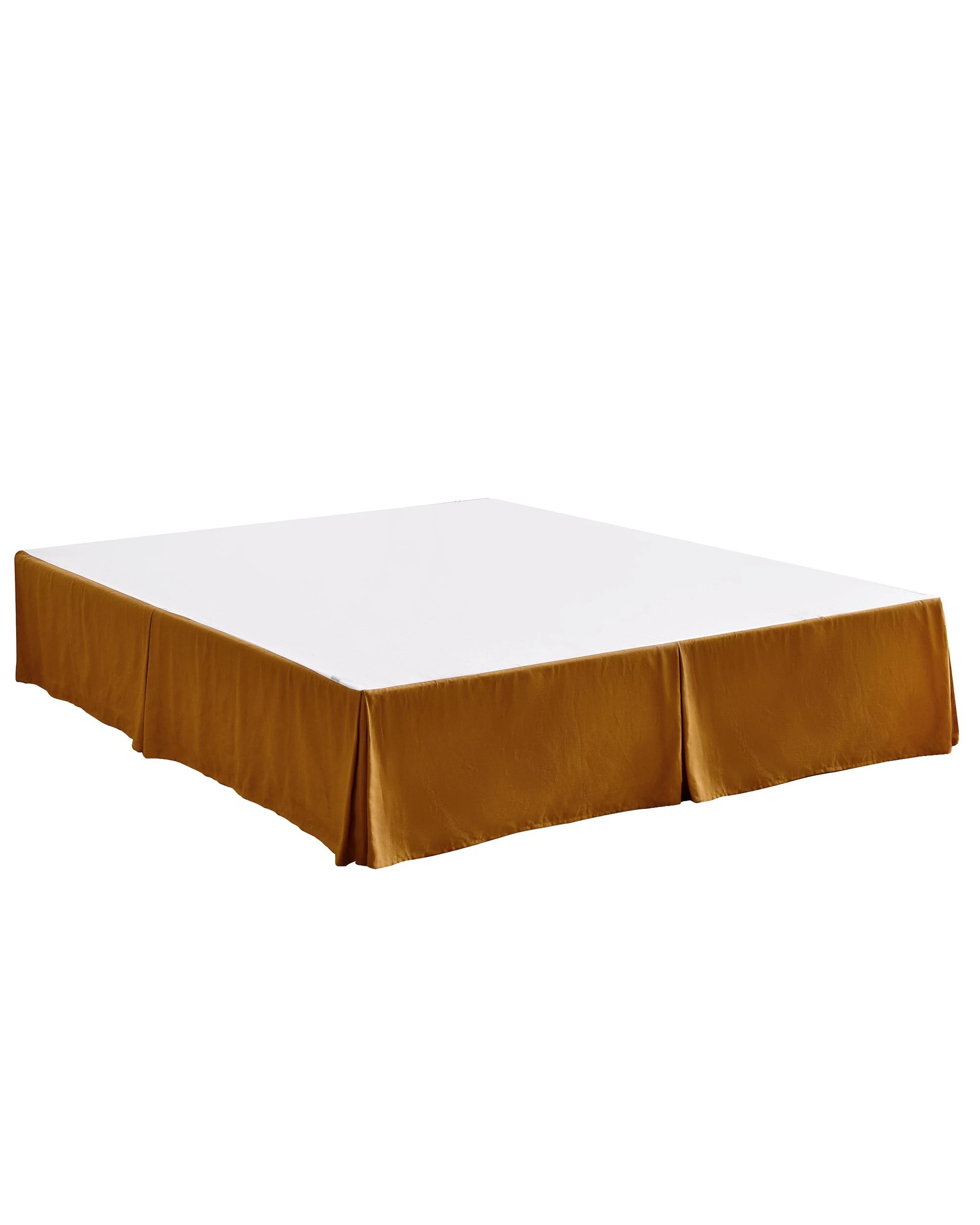 6 Dreamaker Linen Cotton Valance - Double Bed - Rust, 6 of 7