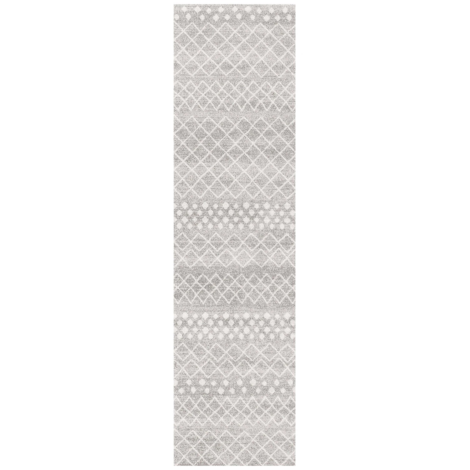 2 Common Ground Rugs Bluebay 454 400x80cm - Large Runner Power Loomed Pet Friendly Rug - Silver, 2 of 7