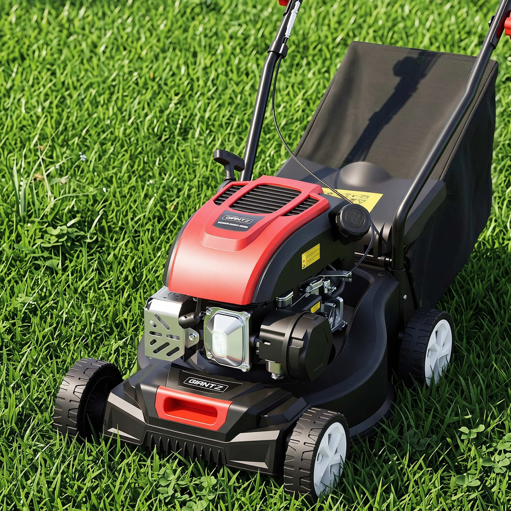 7 Giantz Petrol Lawn Mower 149cc 4 Stroke Hand Push 16in Grass Cutter Lawnmower - Multi, 7 of 9
