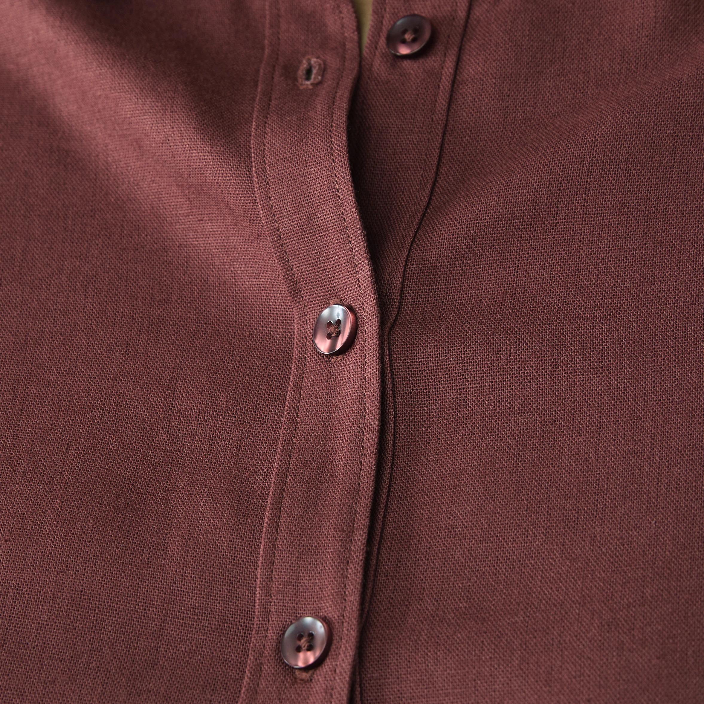 5 Curve Long Sleeve Shirt DARK HENNA, 5 of 6