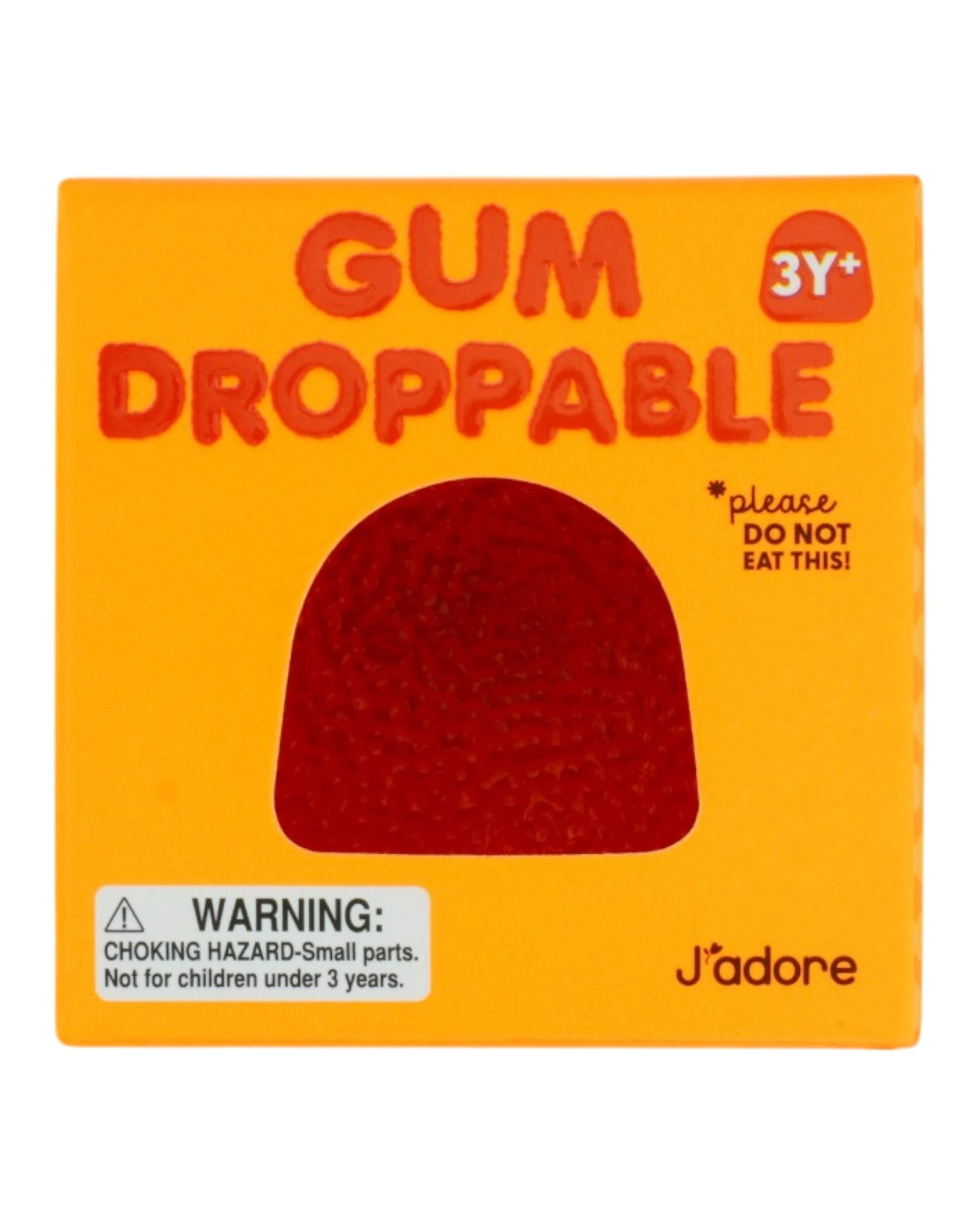 1 J'adore Gum Droppable Squishy - Orange, 1 of 3