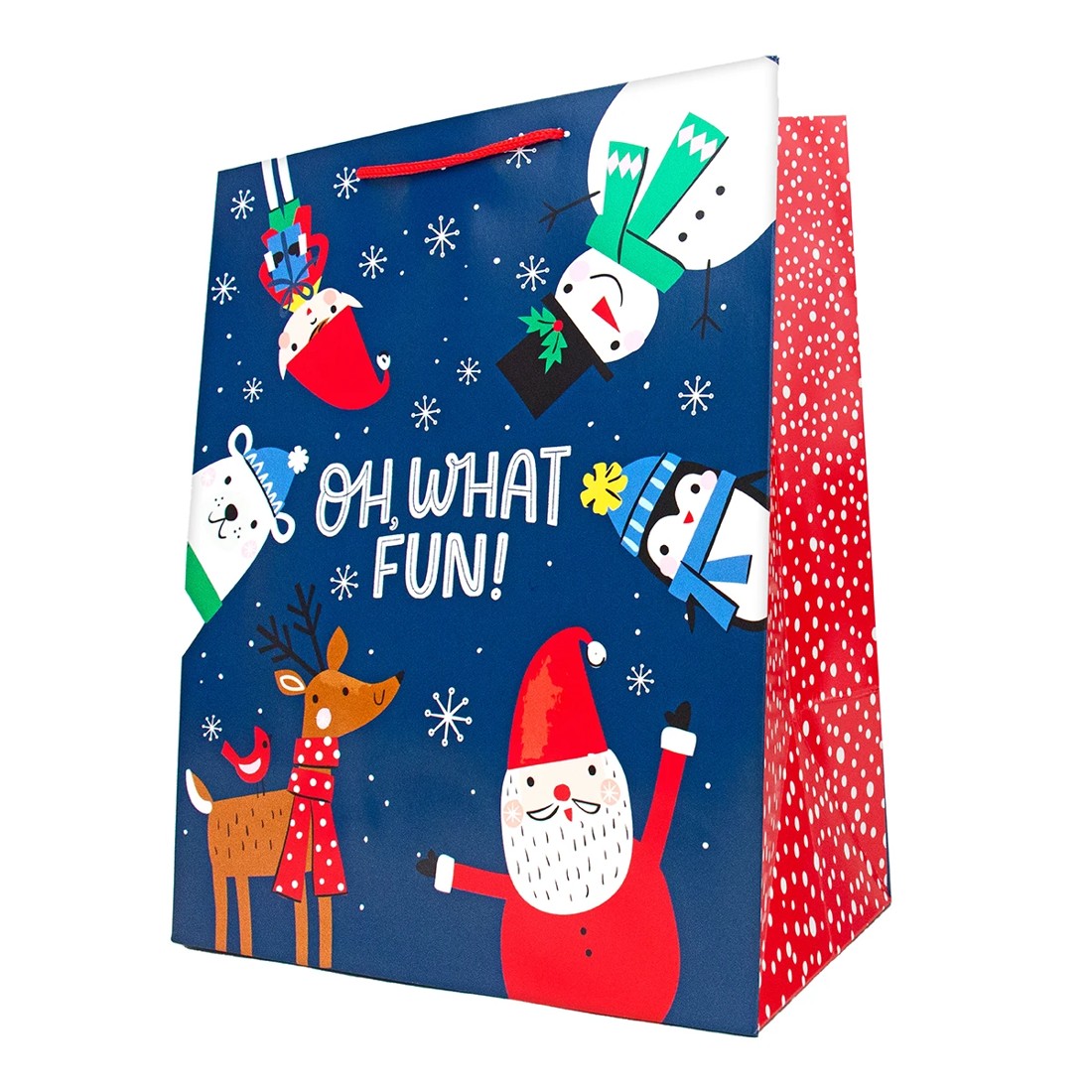 1 Hallmark Jolly and Bright Gift Bag - Large, 1 of 3