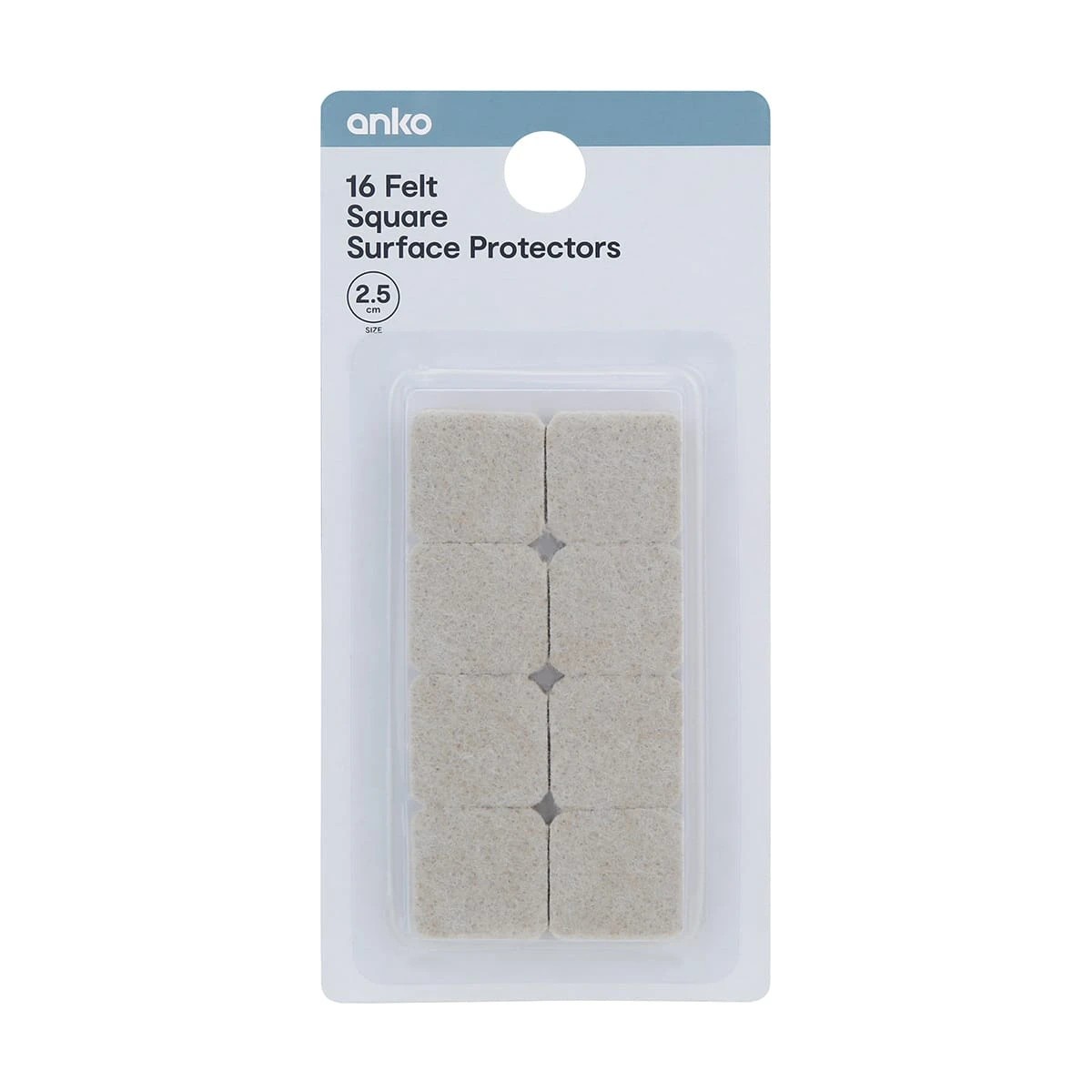 2 16 Pack Square Felt Surface Protectors - 25mm, 2 of 2