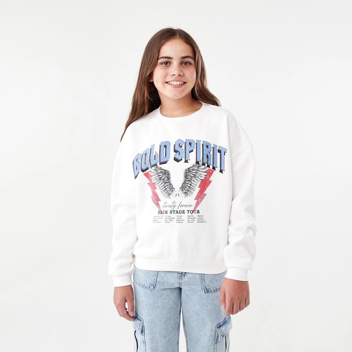 1 Crew Neck Sweatshirt B Spirit, 1 of 8