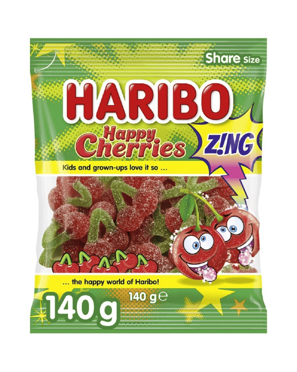 Haribo Happy Cherries Zing 140g