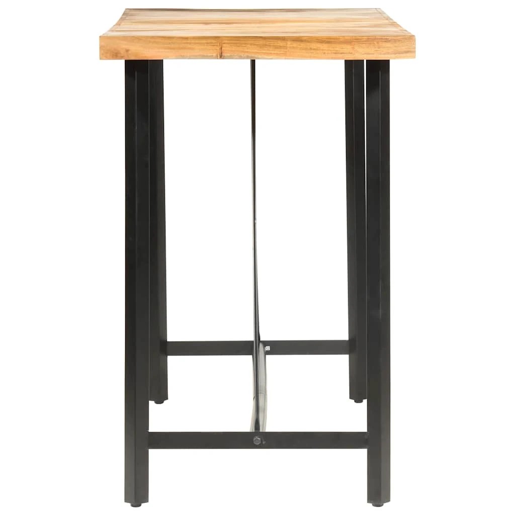 3 Vidaxl Bar Table Wooden Bar Table - Brown, 3 of 10