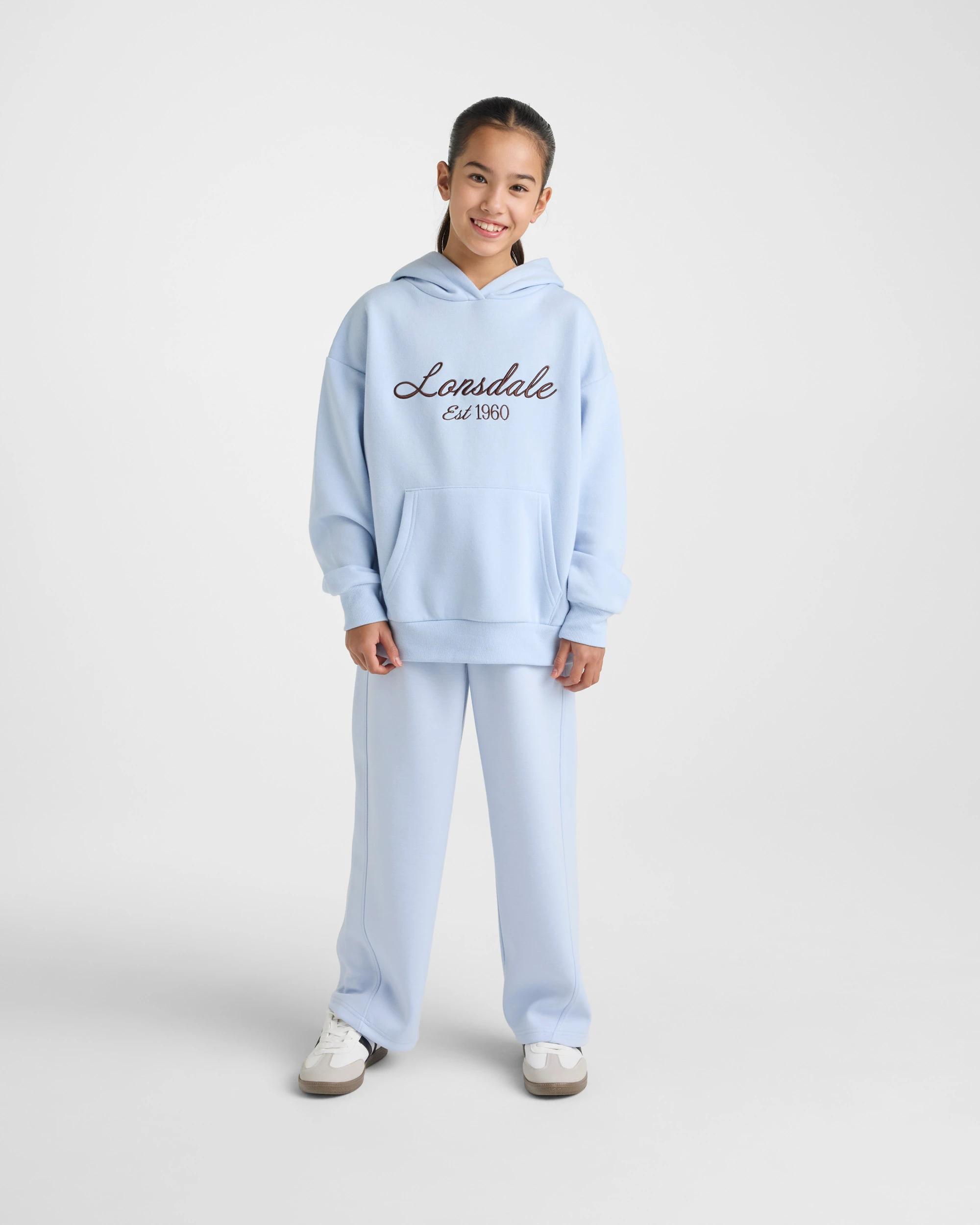 5 Lonsdale London Fleece Hoodie - Light Blue LIGHT BLUE, 5 of 5