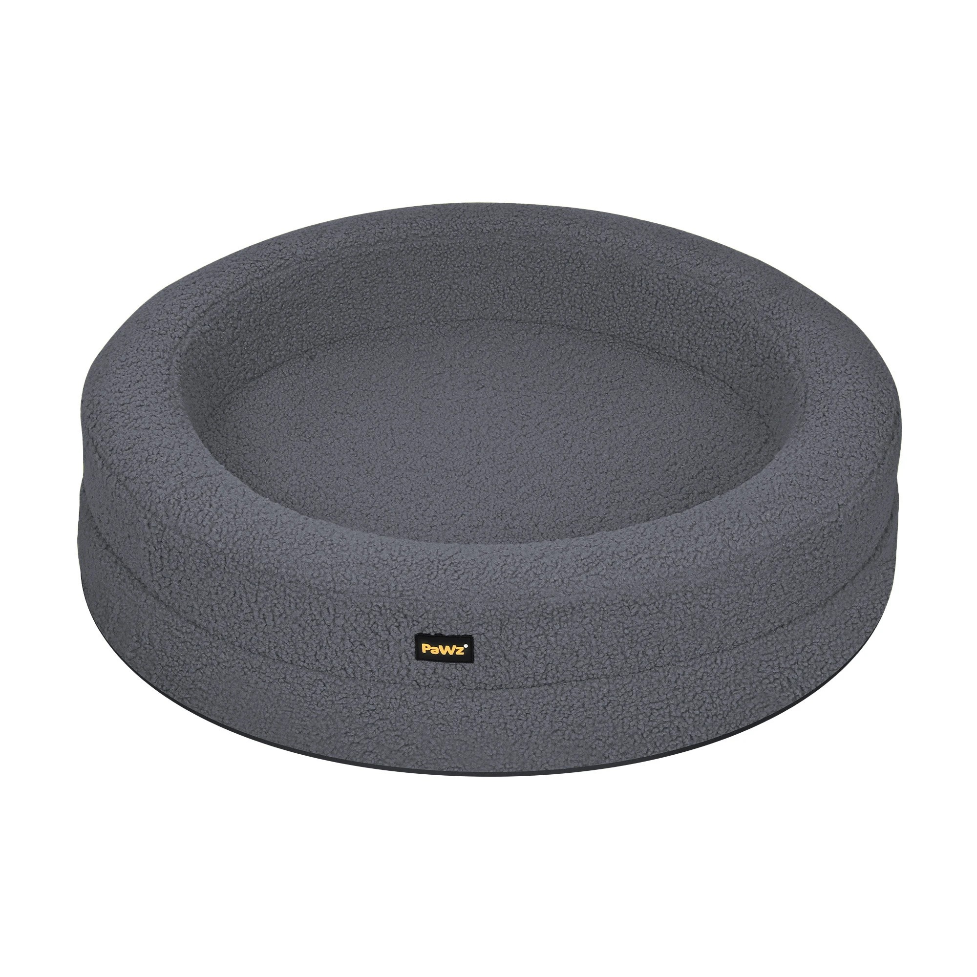 1 Pawz Washable Round Pet Bed  M - Grey, 1 of 9