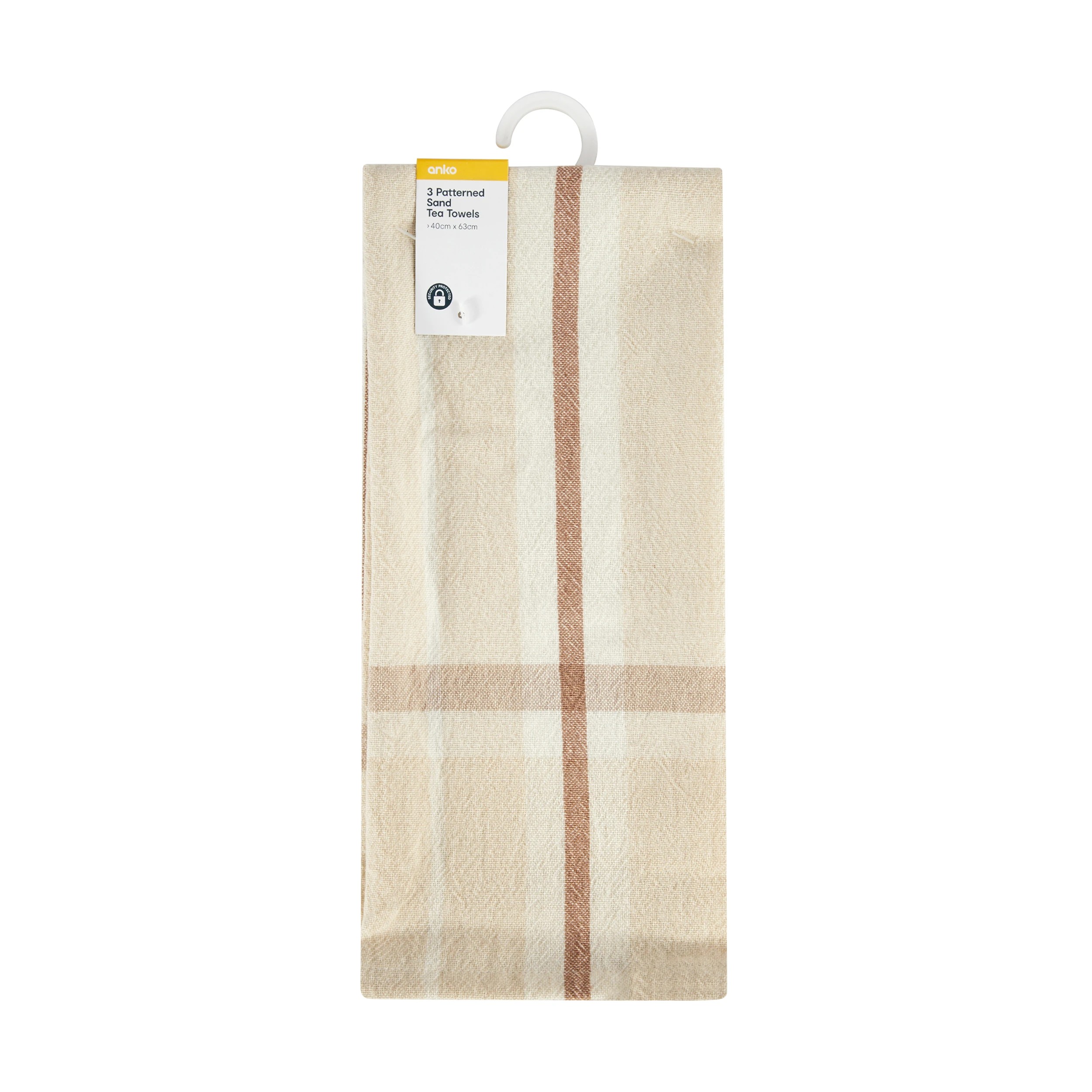 6 3 Pack Sand Patterned Tea Towels, 6 of 6