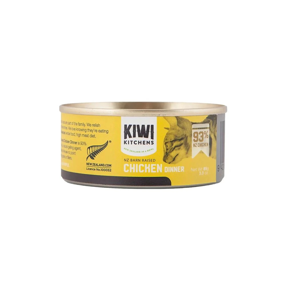 1 Kiwi Kitchens Nz Barn Raised Grain Free Chicken Dinner Canned Wet Cat Food 85 Gms 18 Pack, 1 of 1