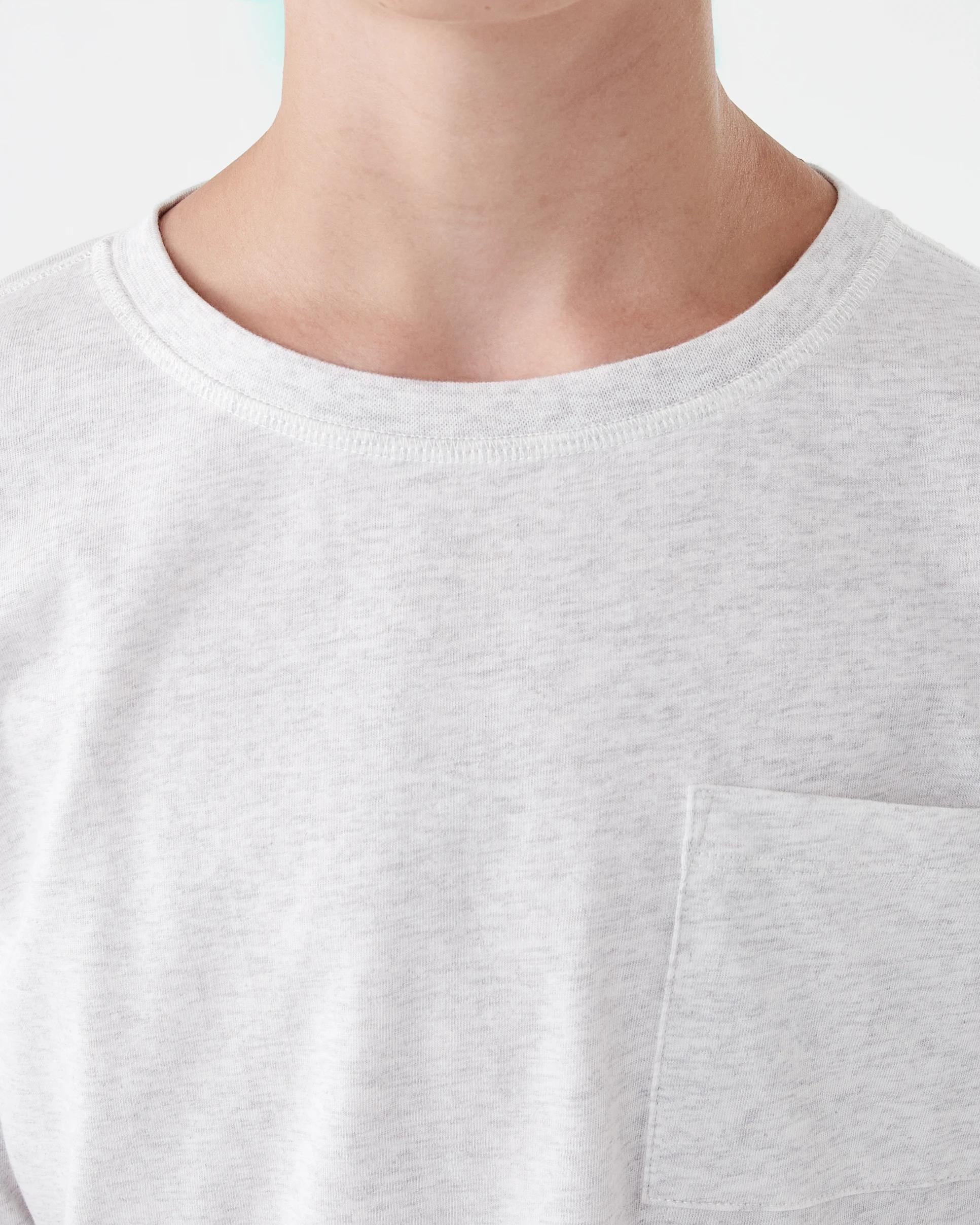 4 Knit Woven Pyjama Set Blu Stripe, 4 of 6