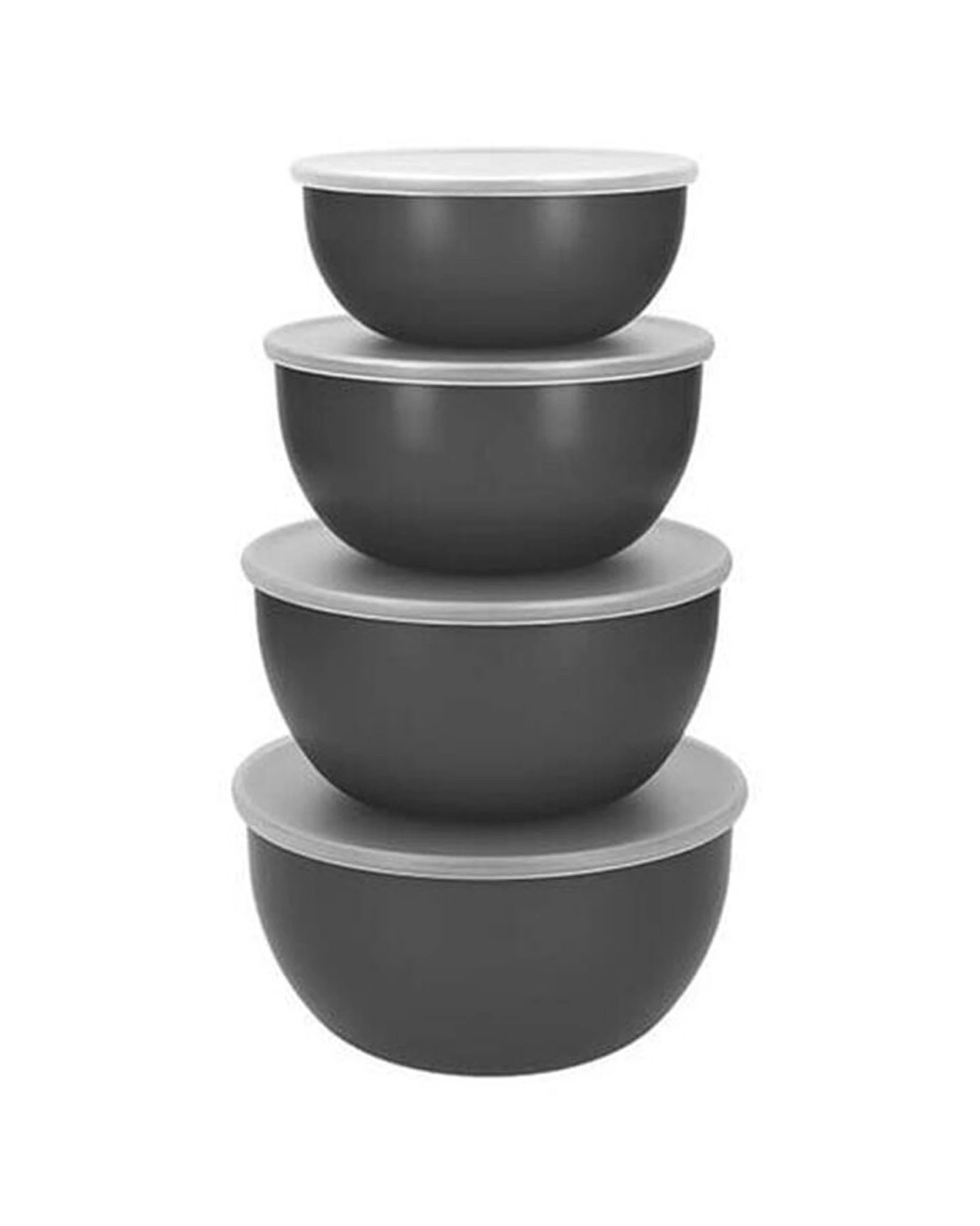 2 KitchenAid 8pc Meal Prep Storage Bowls With Lids Nesting Dishwasher Safe - Charcoal, 2 of 6
