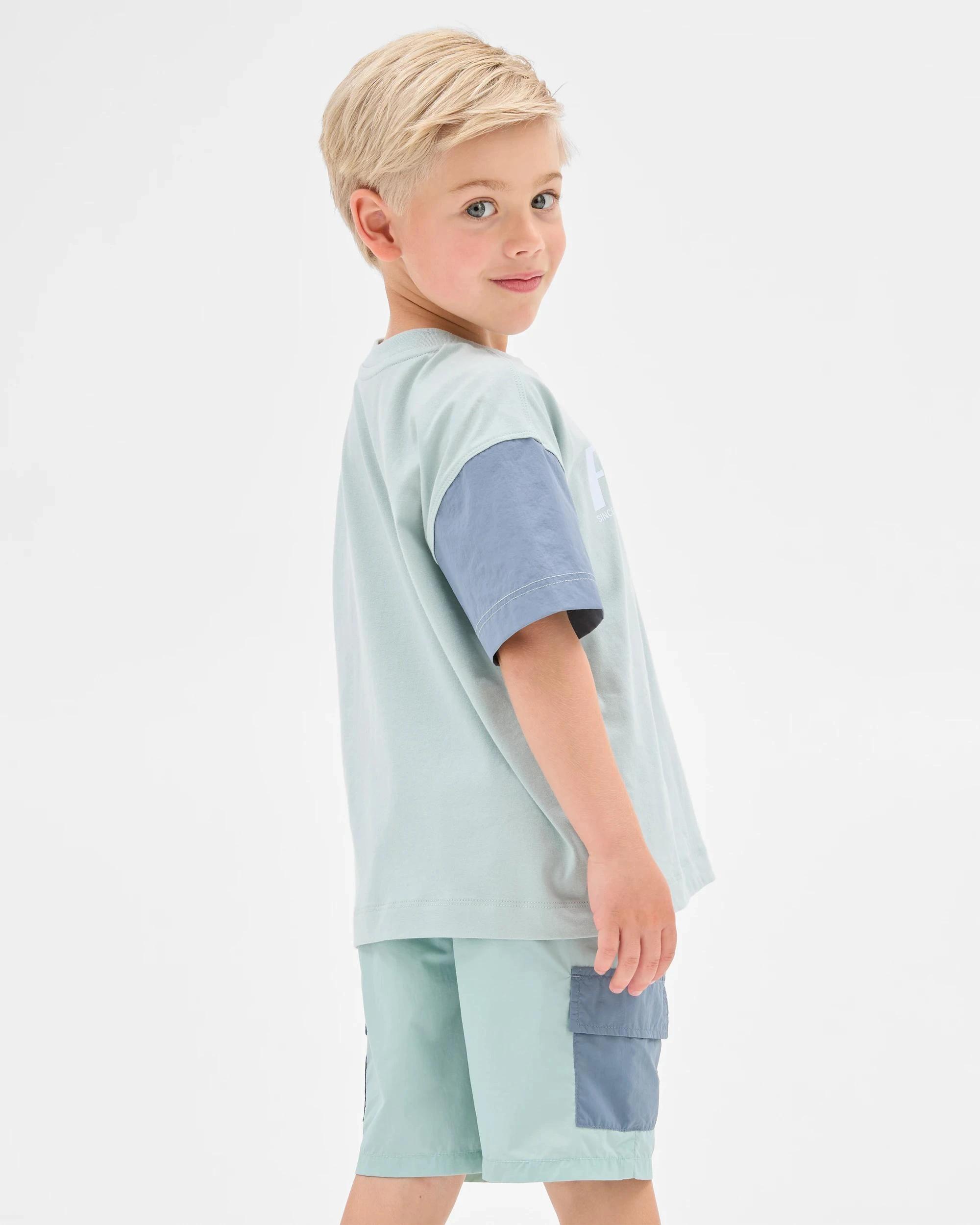 5 Target Australian Cotton and Nylon Blend Oversized T-shirt LIGHT BLUE, 5 of 7