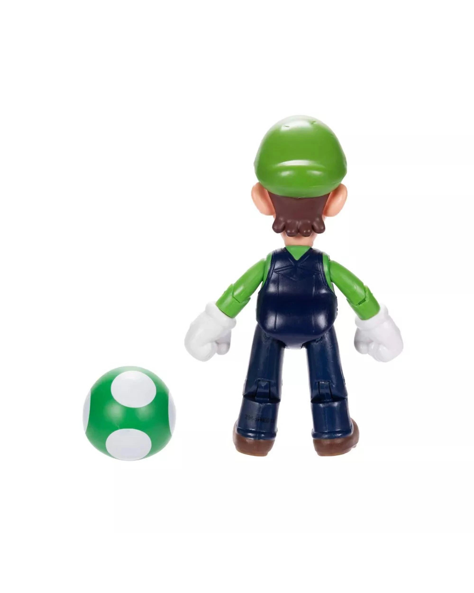 4 World Of Nintendo Super Mario 4 inch Figure Luigi With 1-Up Mushroom, 4 of 5