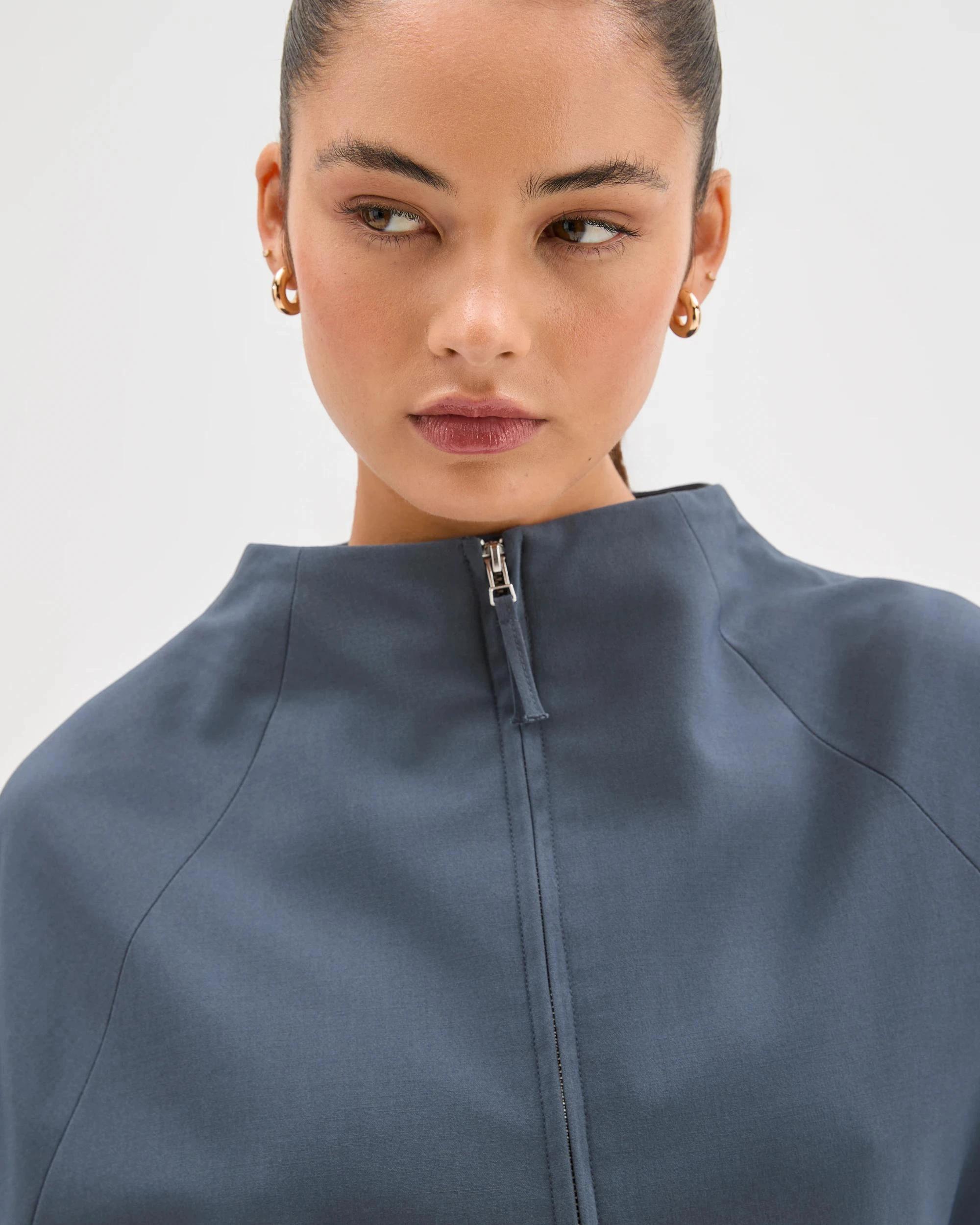 5 Lily Loves Tailored 1/4 Zip Jacket STEEL GREY, 5 of 6