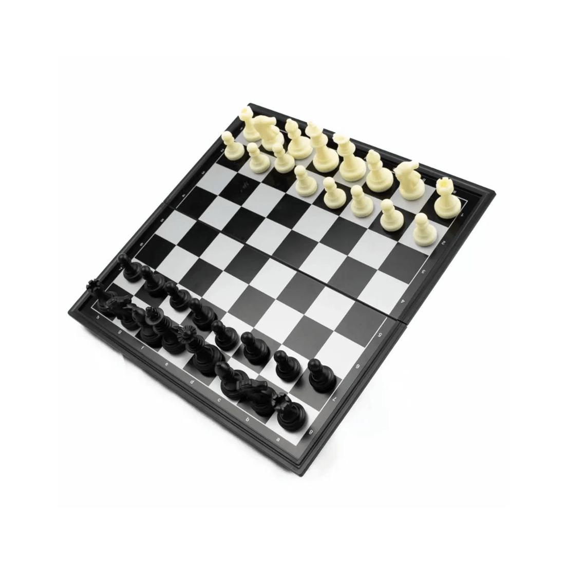 6 Lets Play Distribution LPG Classics Plastic Magnetic Travel Chess Set with 20cm Foldable Board, 6 of 6
