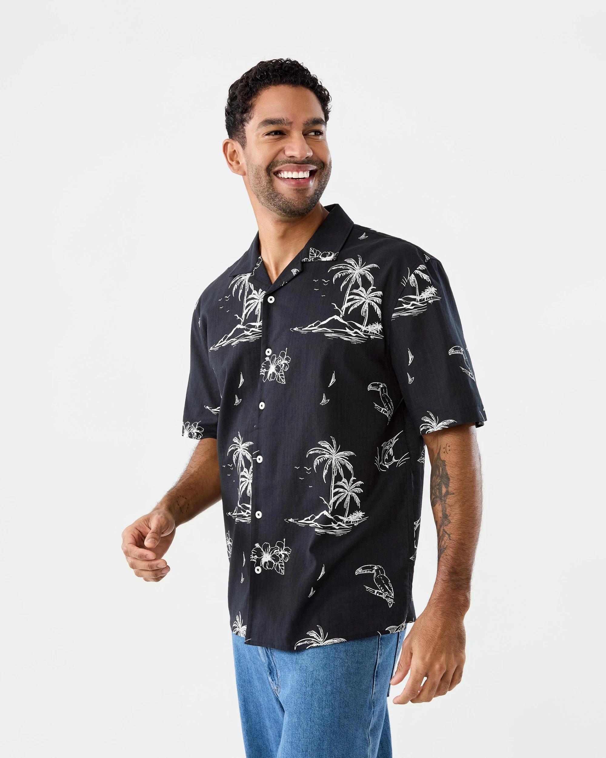 2 Short Sleeve Textured Print Shirt Bkl Bech, 2 of 8