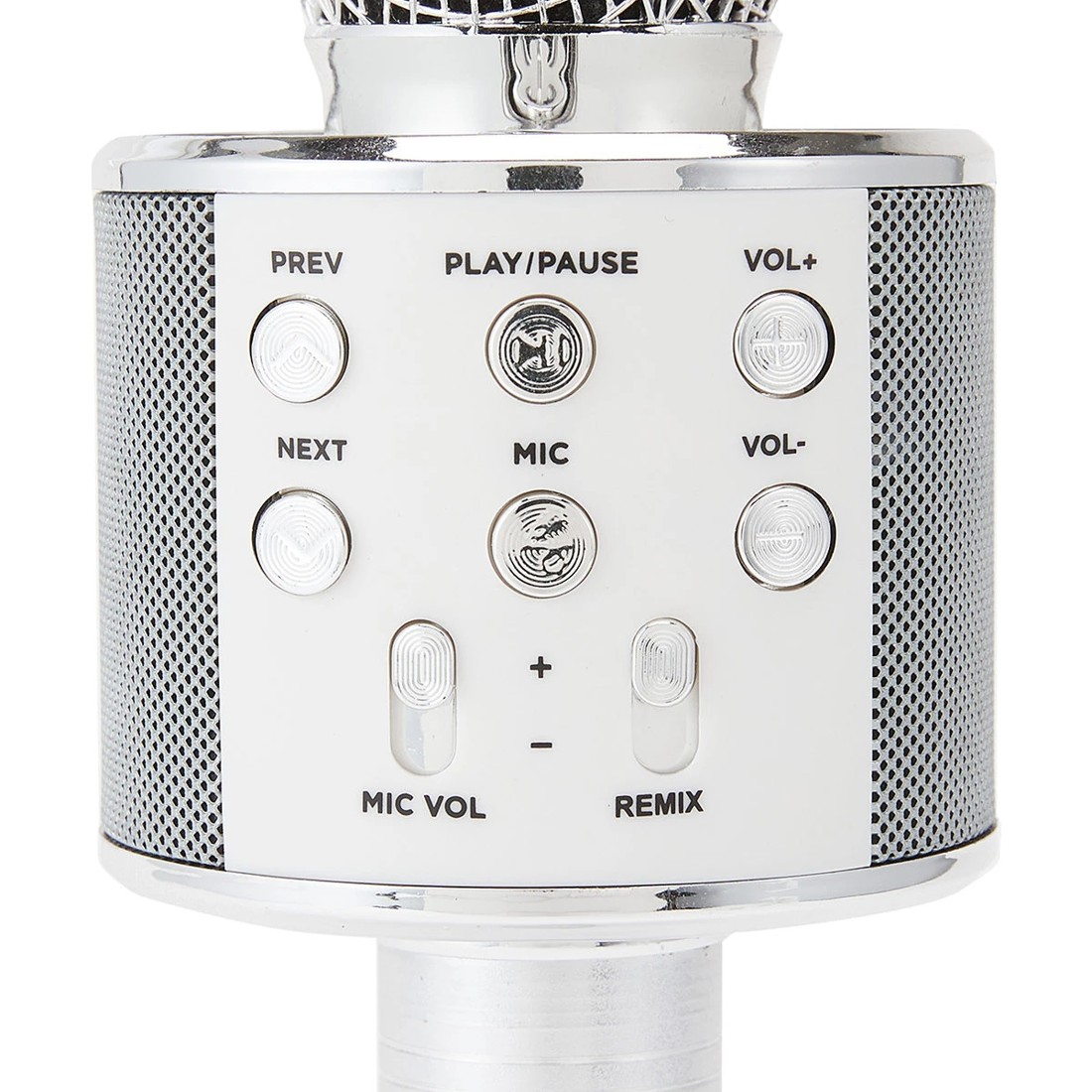 6 Bluetooth Karaoke Microphone with Speaker - Silver, 6 of 9