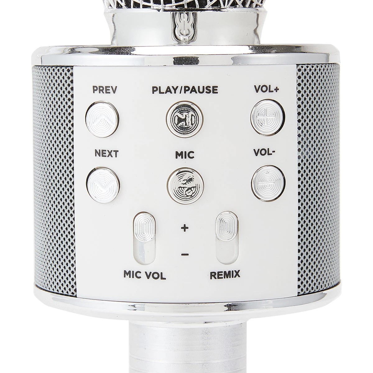 6 Bluetooth Karaoke Microphone with Speaker - Silver, 6 of 9