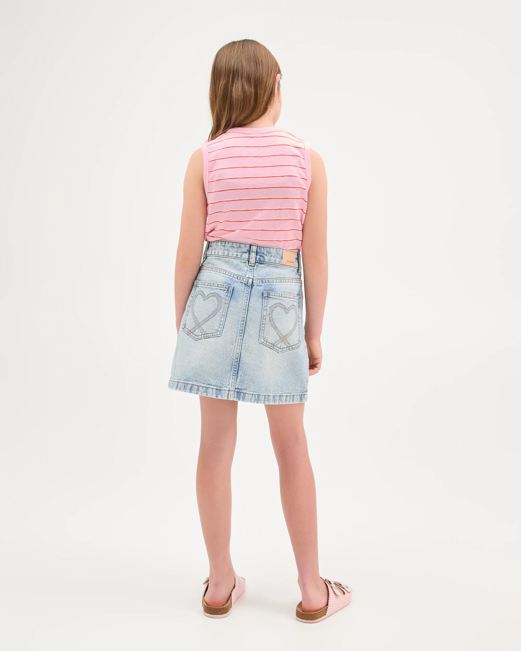 4 Target Kids Essential Sleeveless Relaxed Rib Tank Top STRIPE PINK, 4 of 6