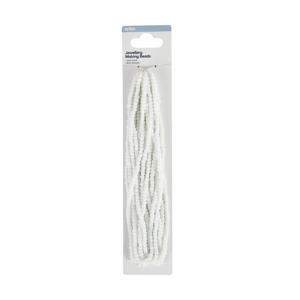 Jewellery Making Beads - White